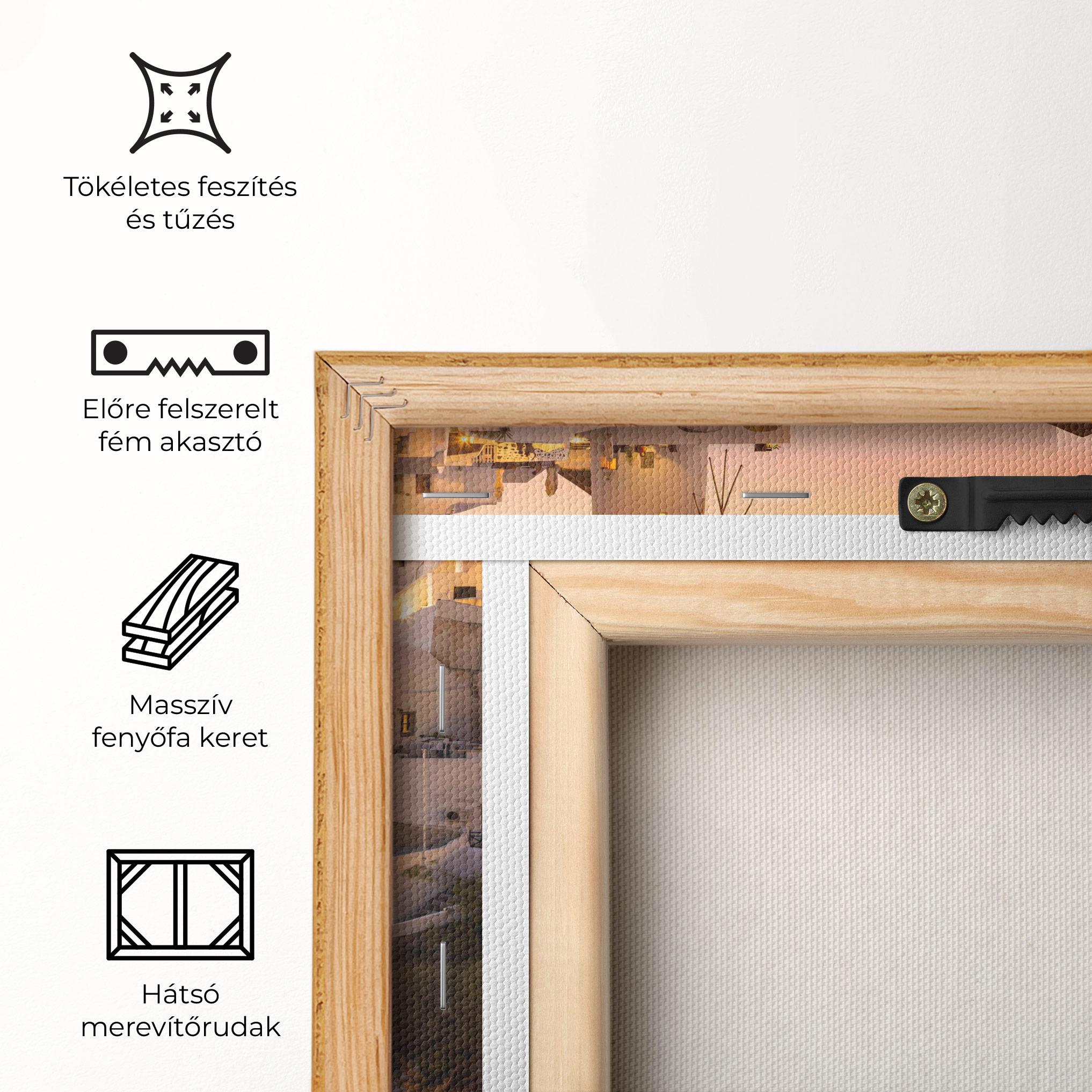 Vászonkép Santorini Greece mockup 5