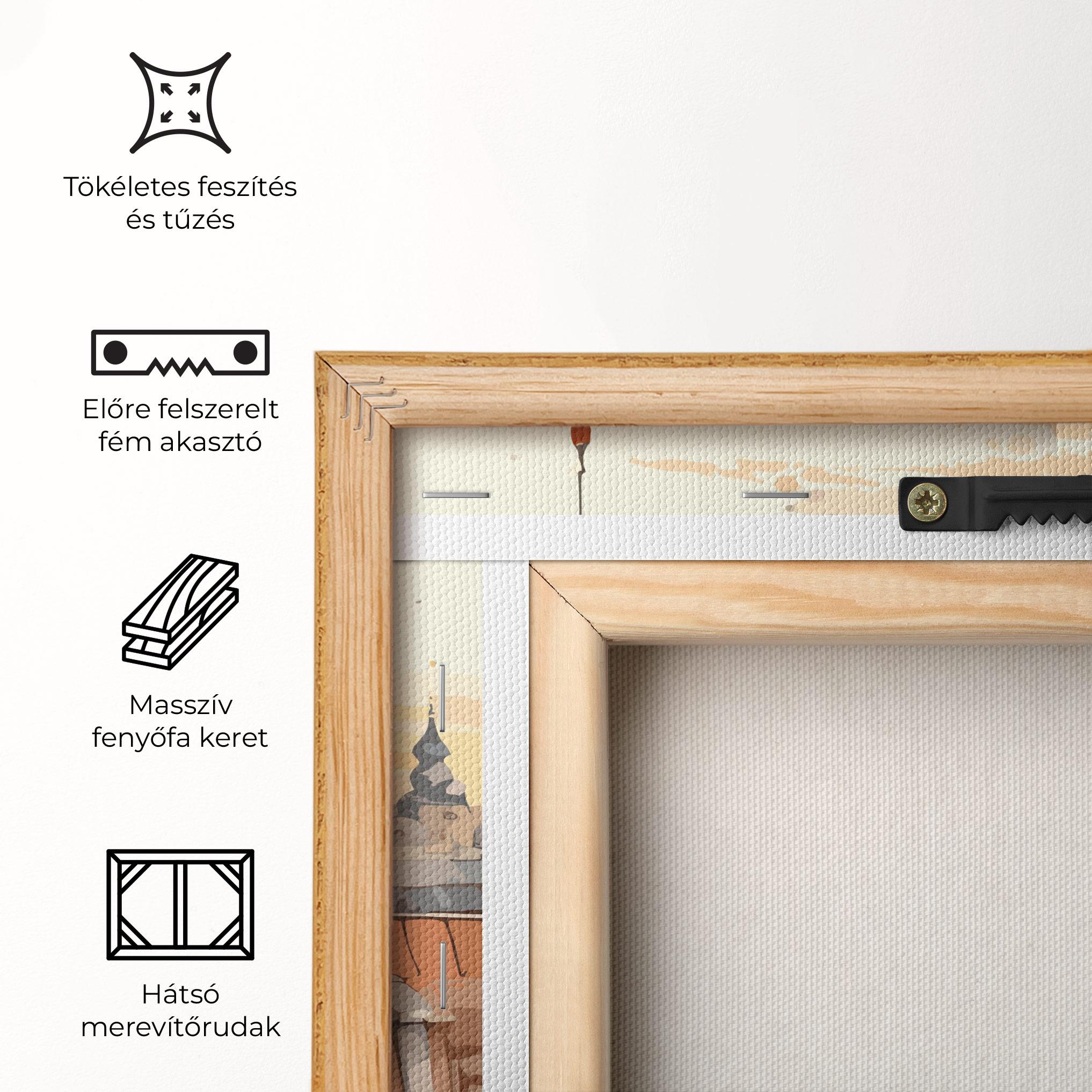 Vászonkép Window City View mockup 5