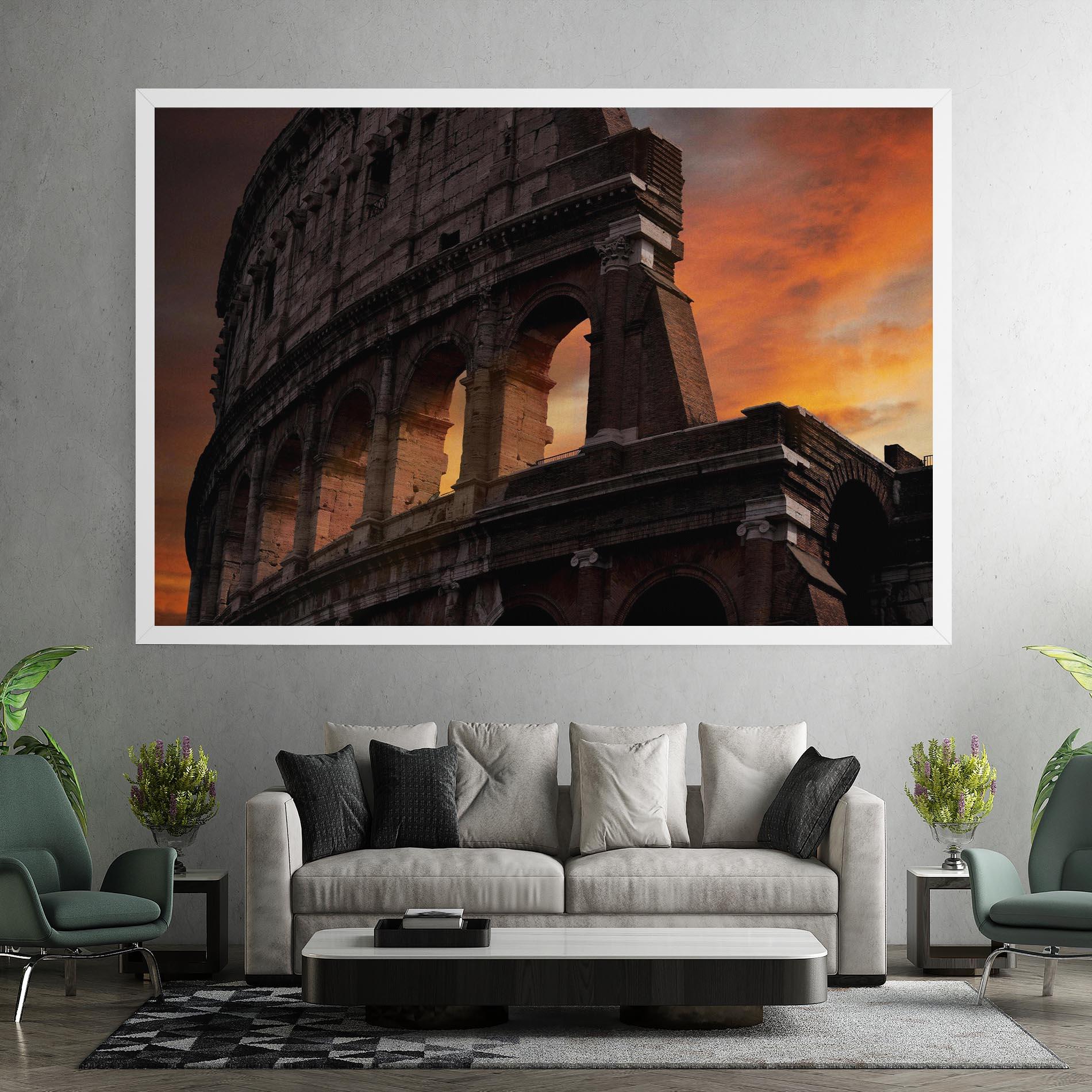Vászonkép Colosseum Sunset mockup 7