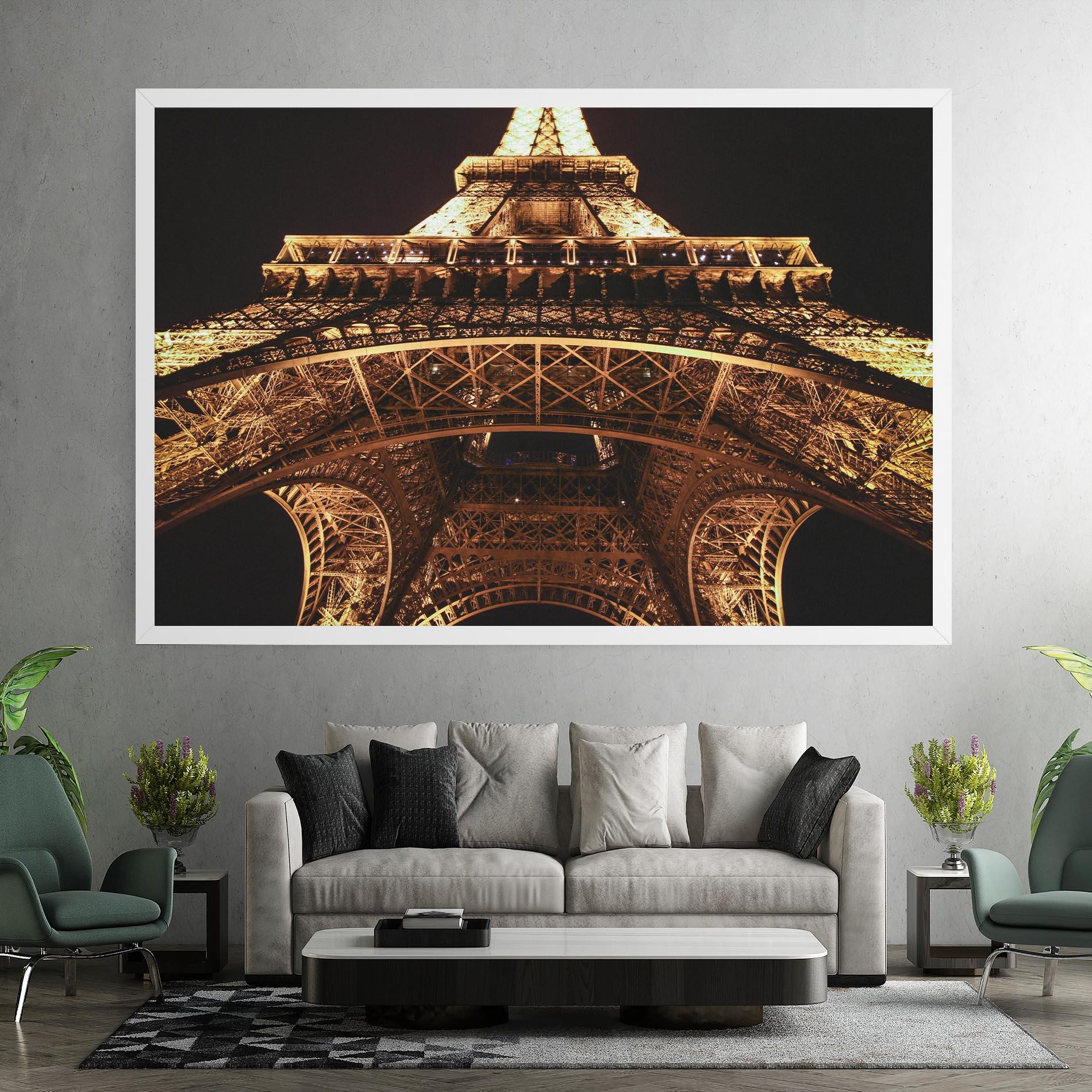 Vászonkép Eiffel Tower At Night mockup 7