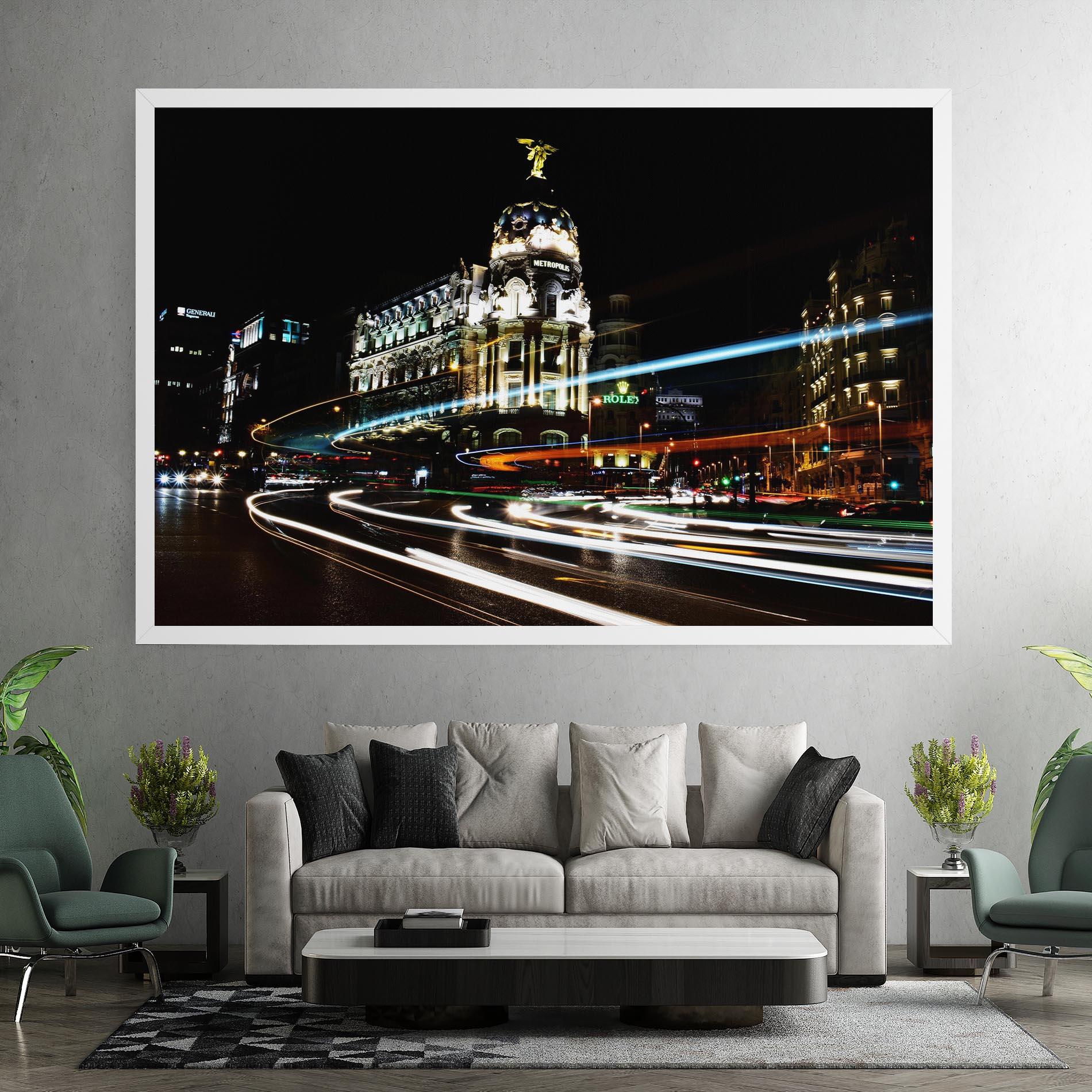 Vászonkép Madrid At Night mockup 7