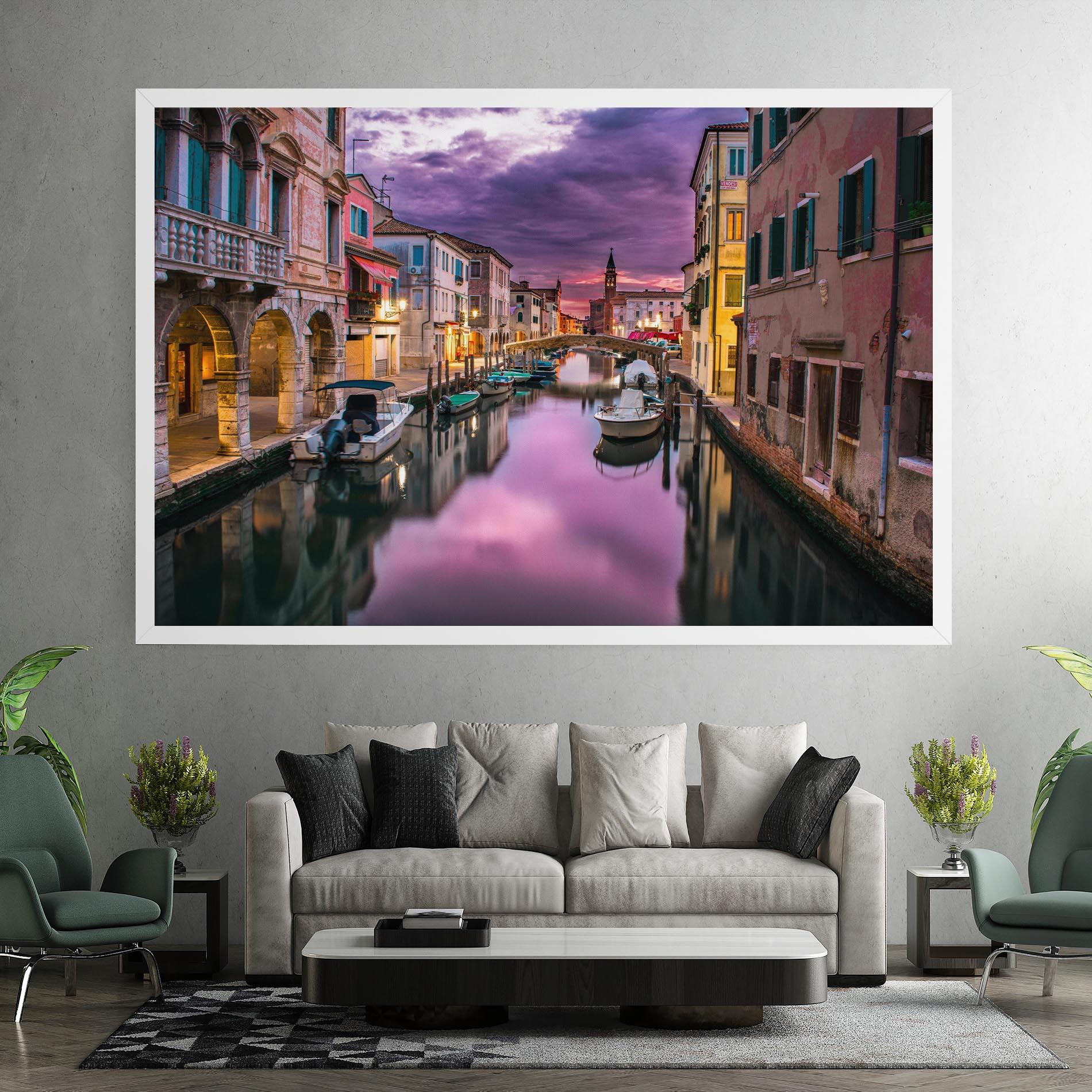 Vászonkép Purple Light Venecia mockup 7