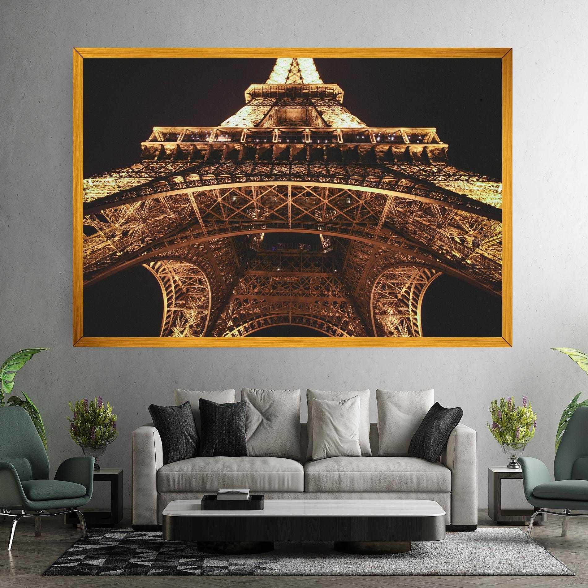 Vászonkép Eiffel Tower At Night mockup 7