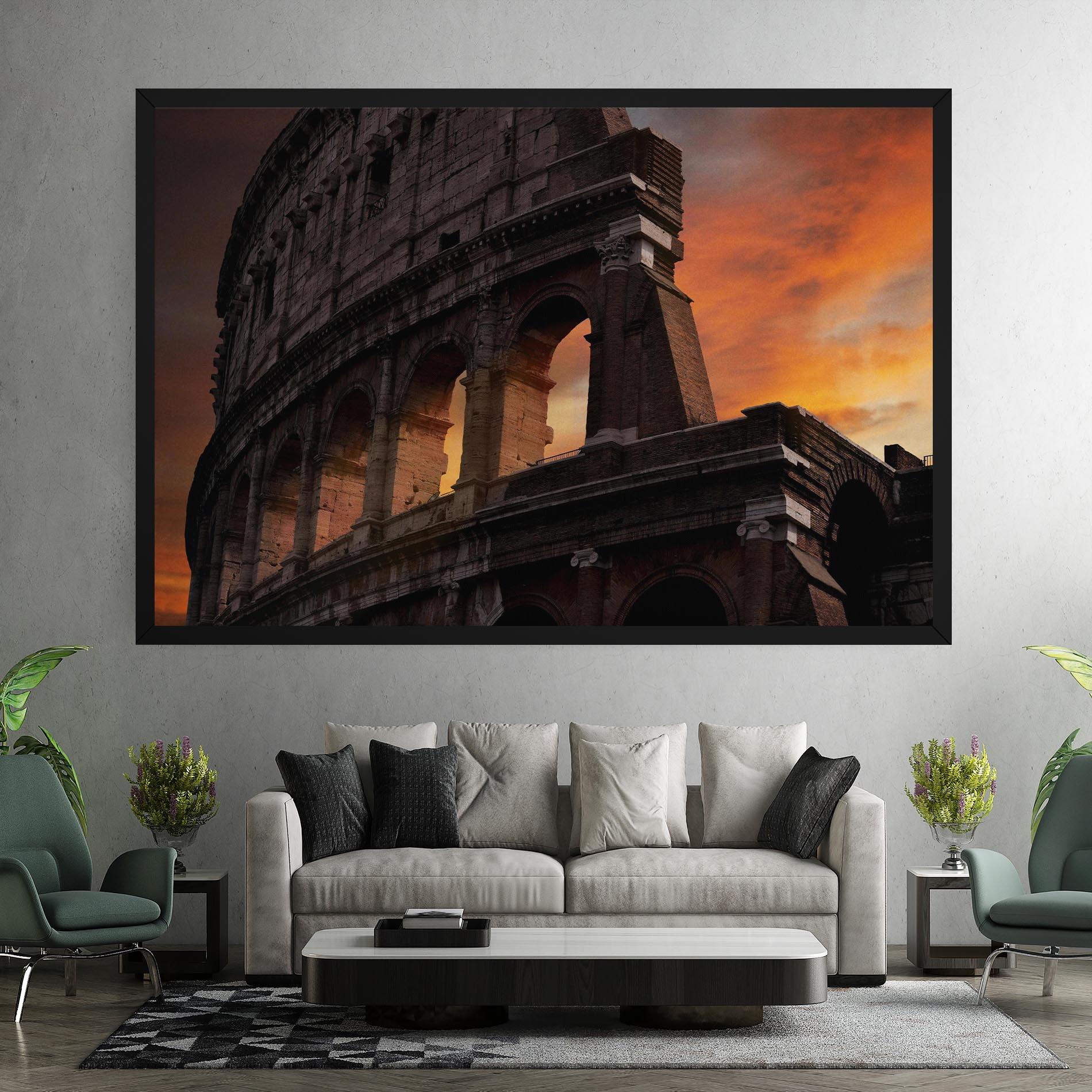 Vászonkép Colosseum Sunset mockup 7
