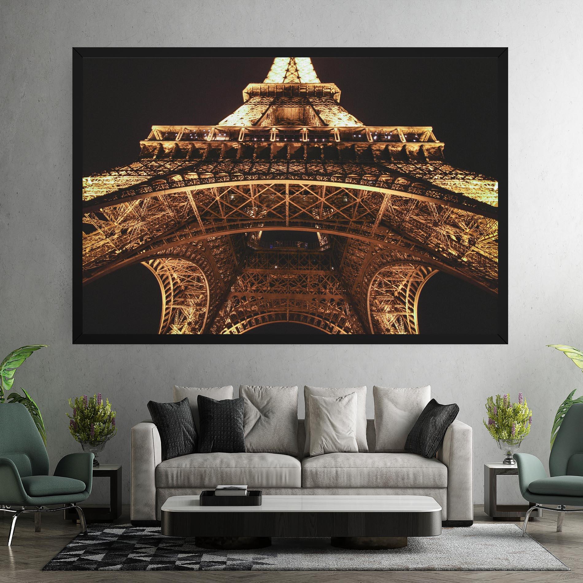 Vászonkép Eiffel Tower At Night mockup 7