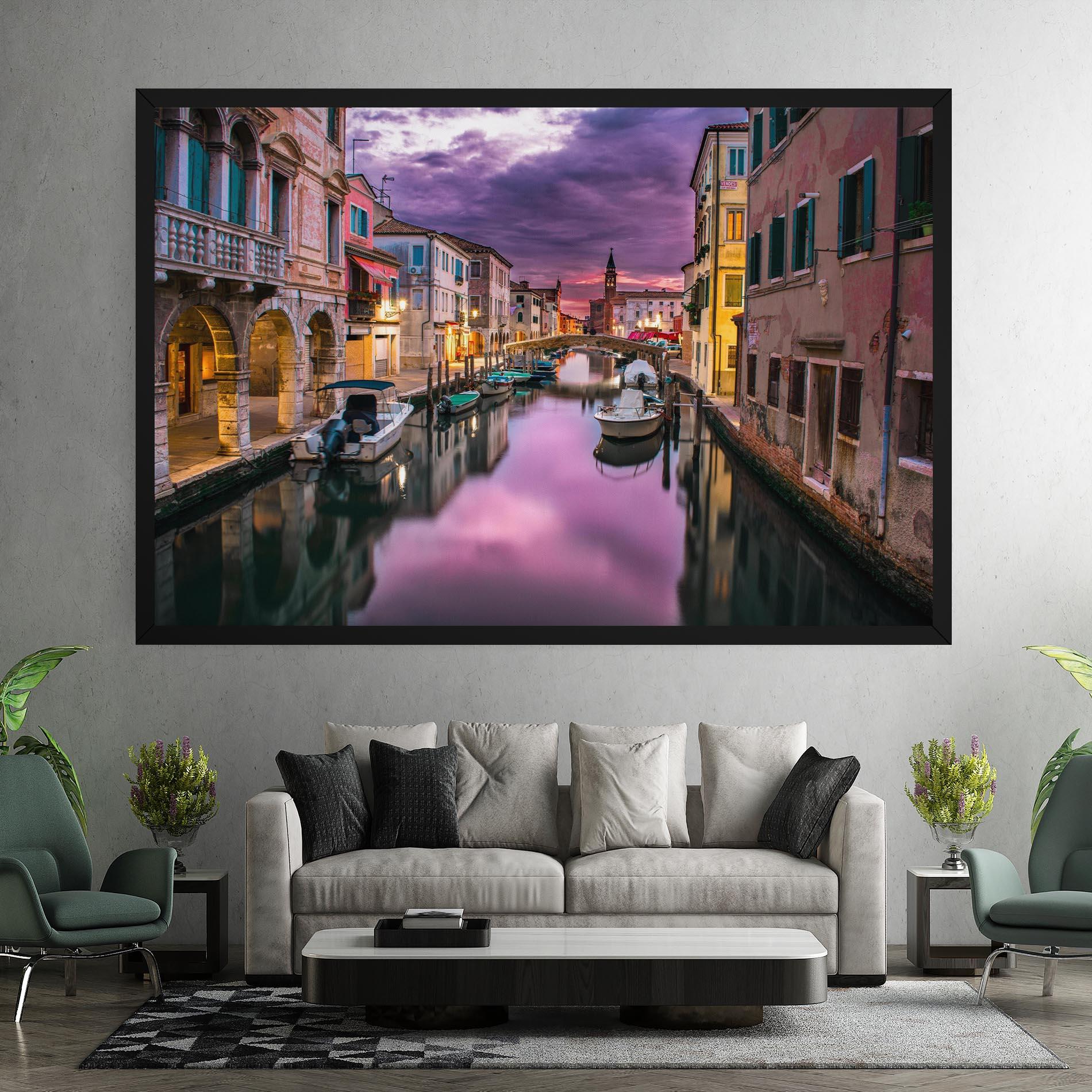 Vászonkép Purple Light Venecia mockup 7