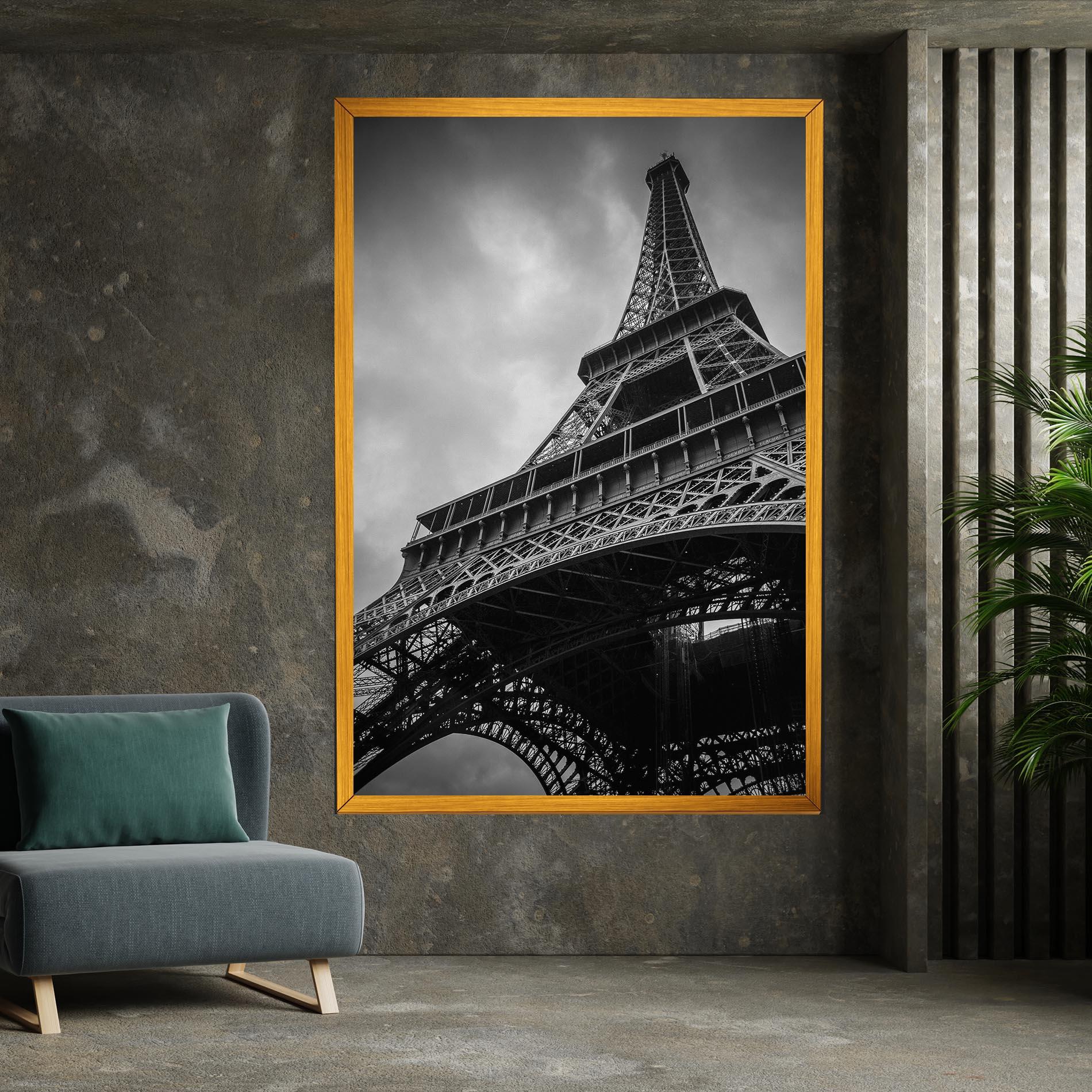 Vászonkép Eiffel Grey Tower mockup 7
