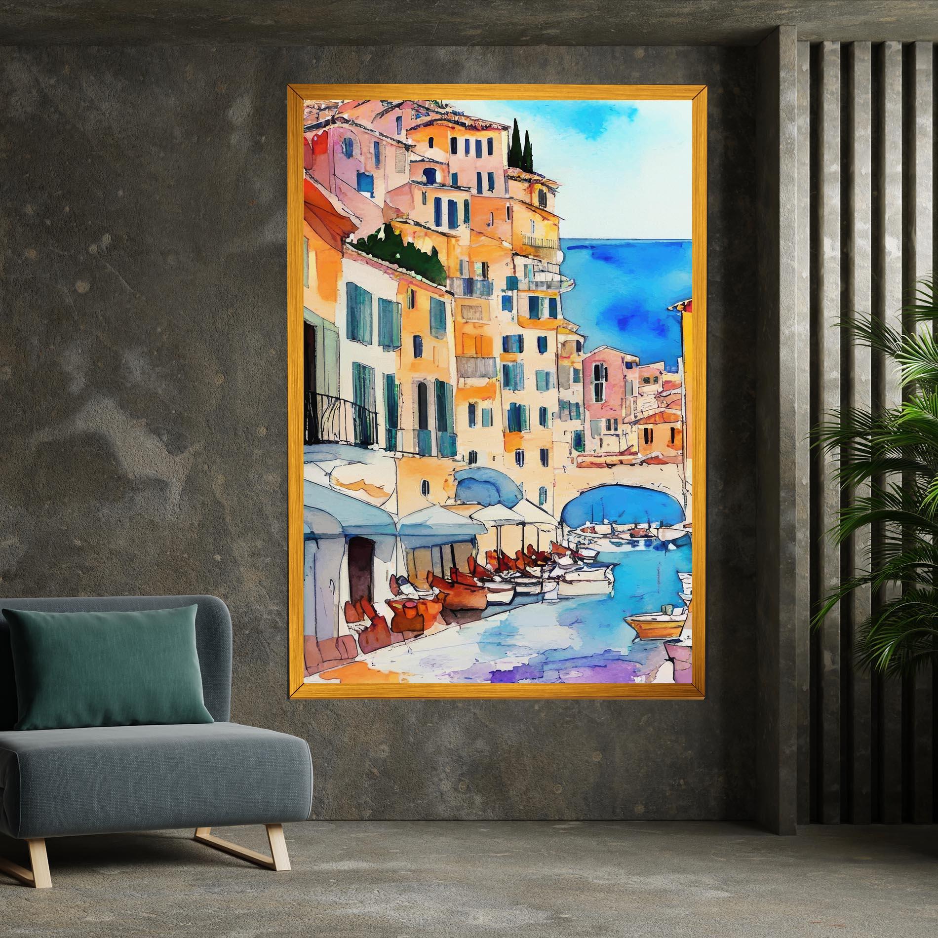 Vászonkép France Watercolor mockup 7