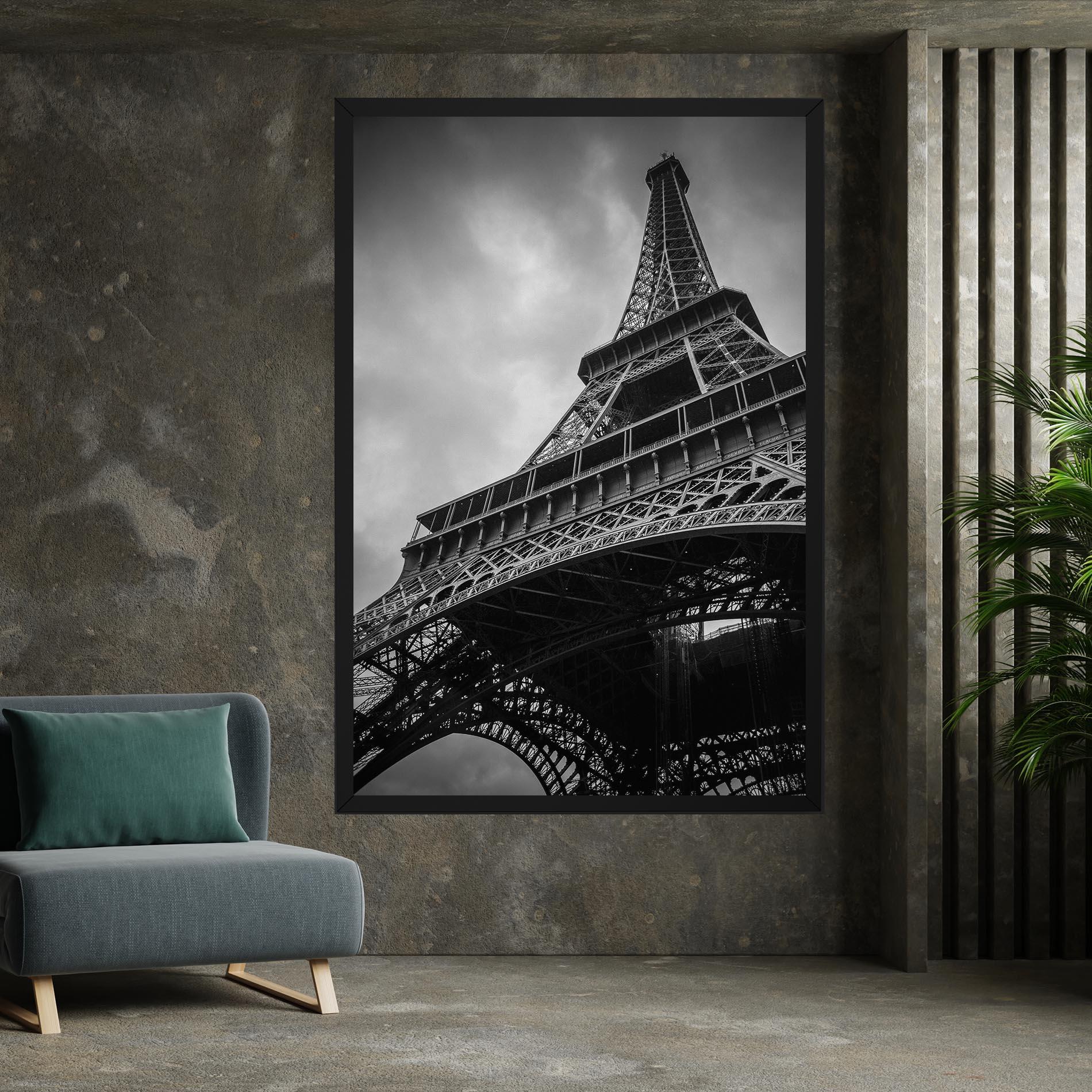 Vászonkép Eiffel Grey Tower mockup 7