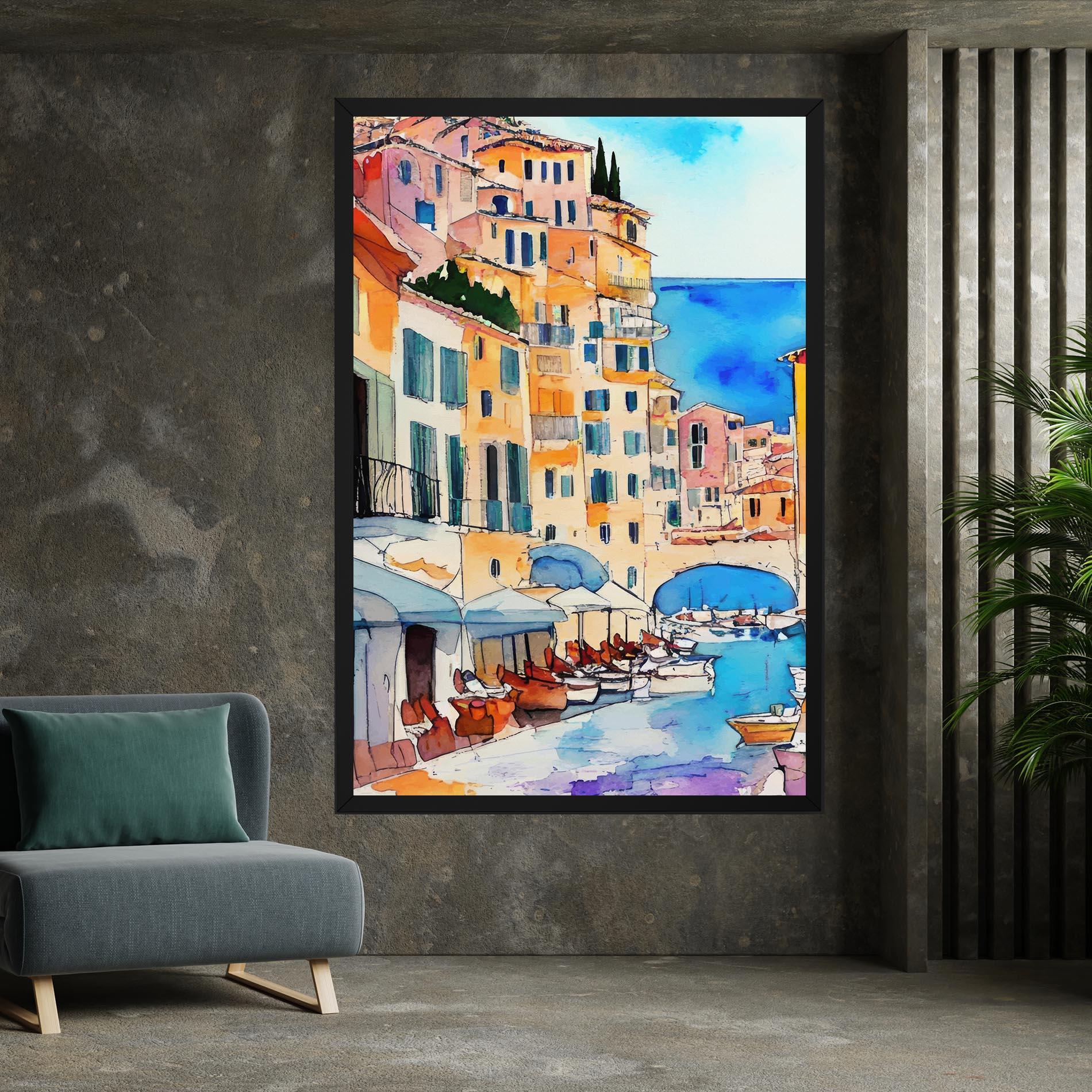 Vászonkép France Watercolor mockup 7