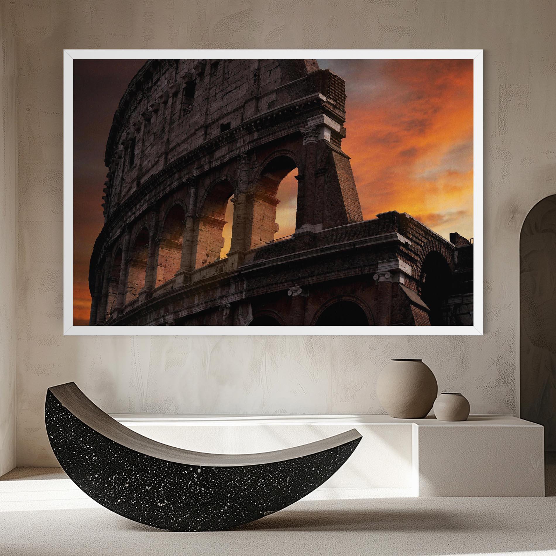 Vászonkép Colosseum Sunset mockup 8