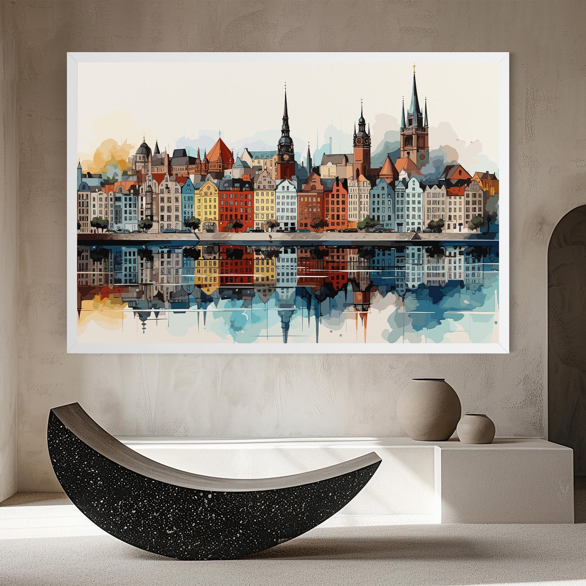 Vászonkép German Buildings mockup 8