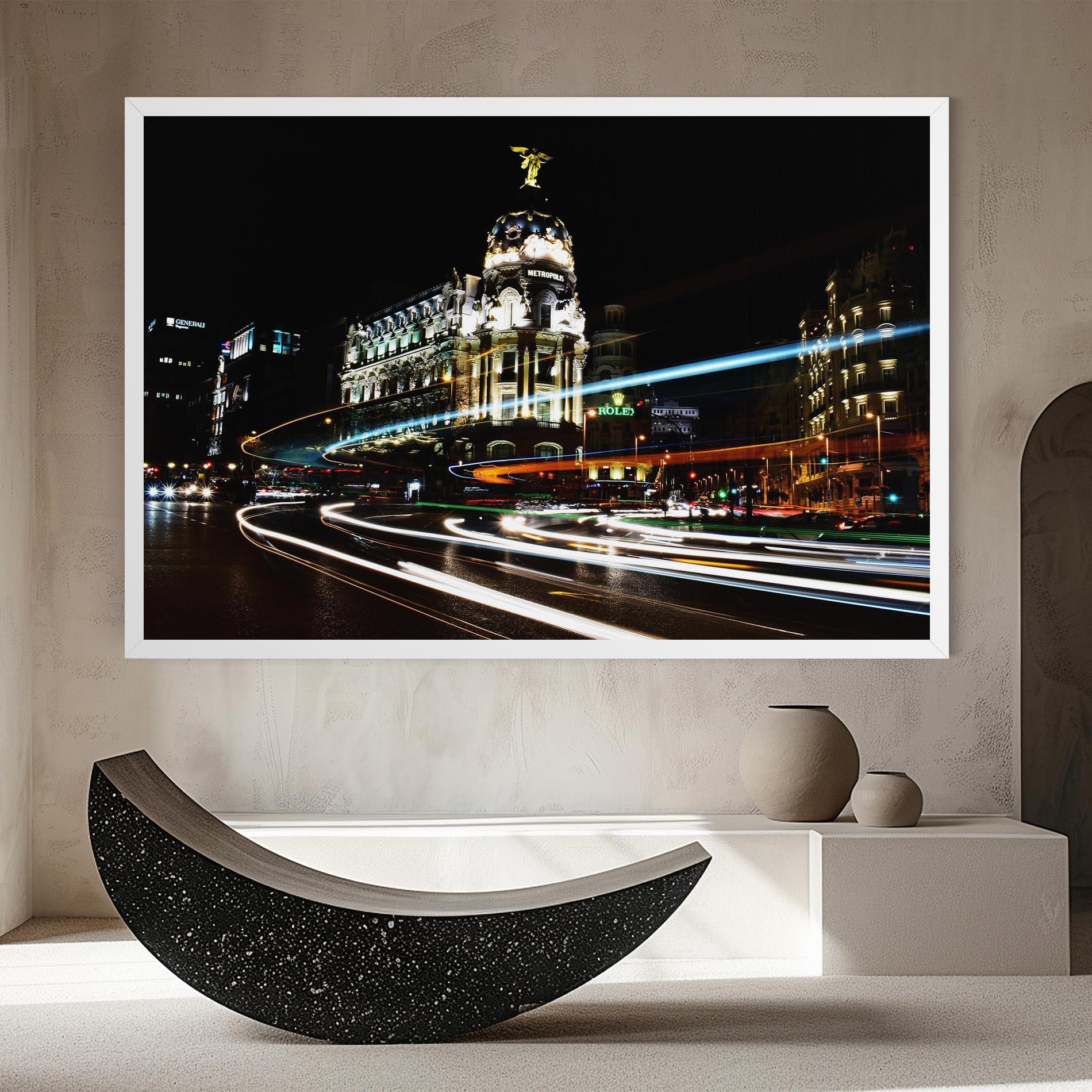 Vászonkép Madrid At Night mockup 8