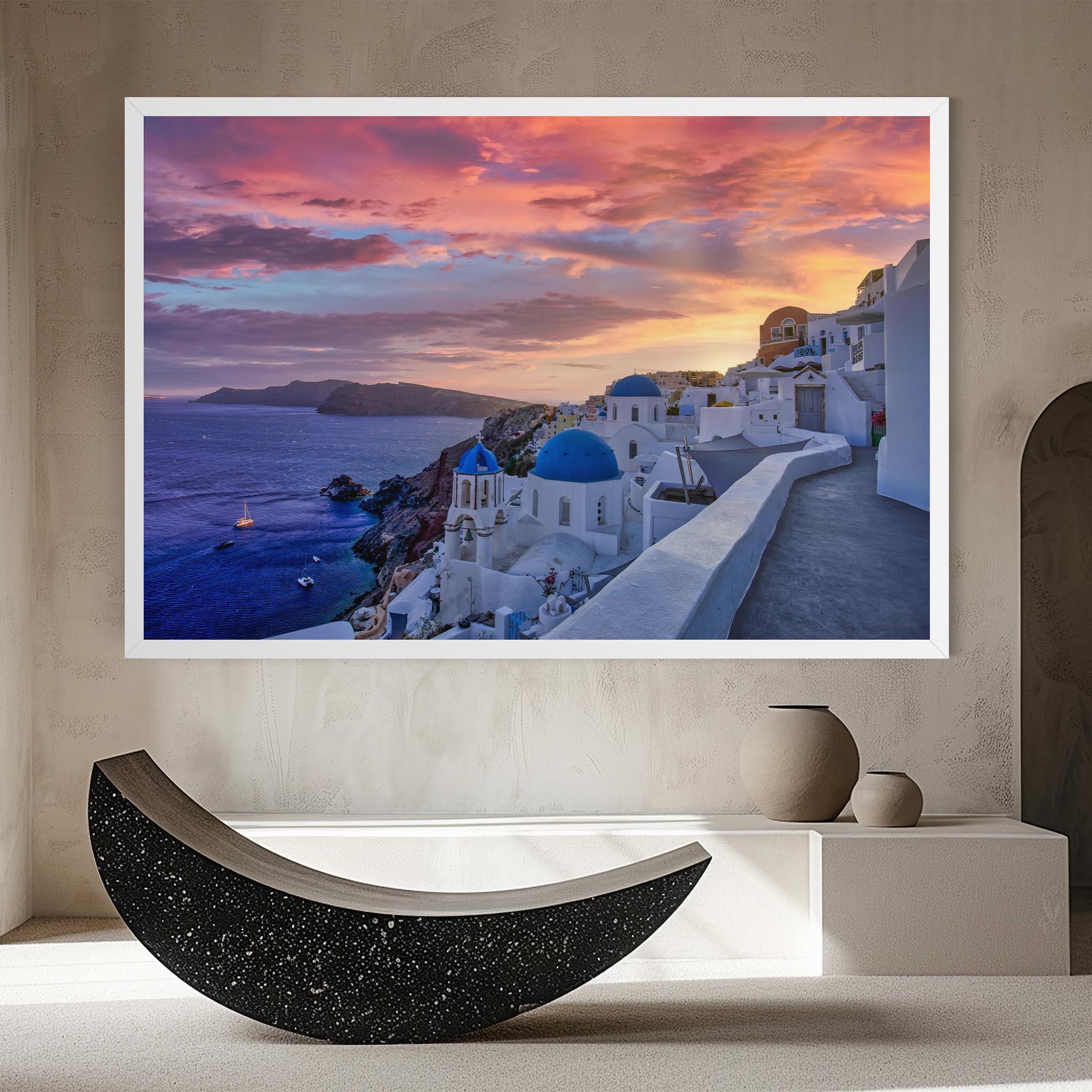 Vászonkép Santorini View mockup 8