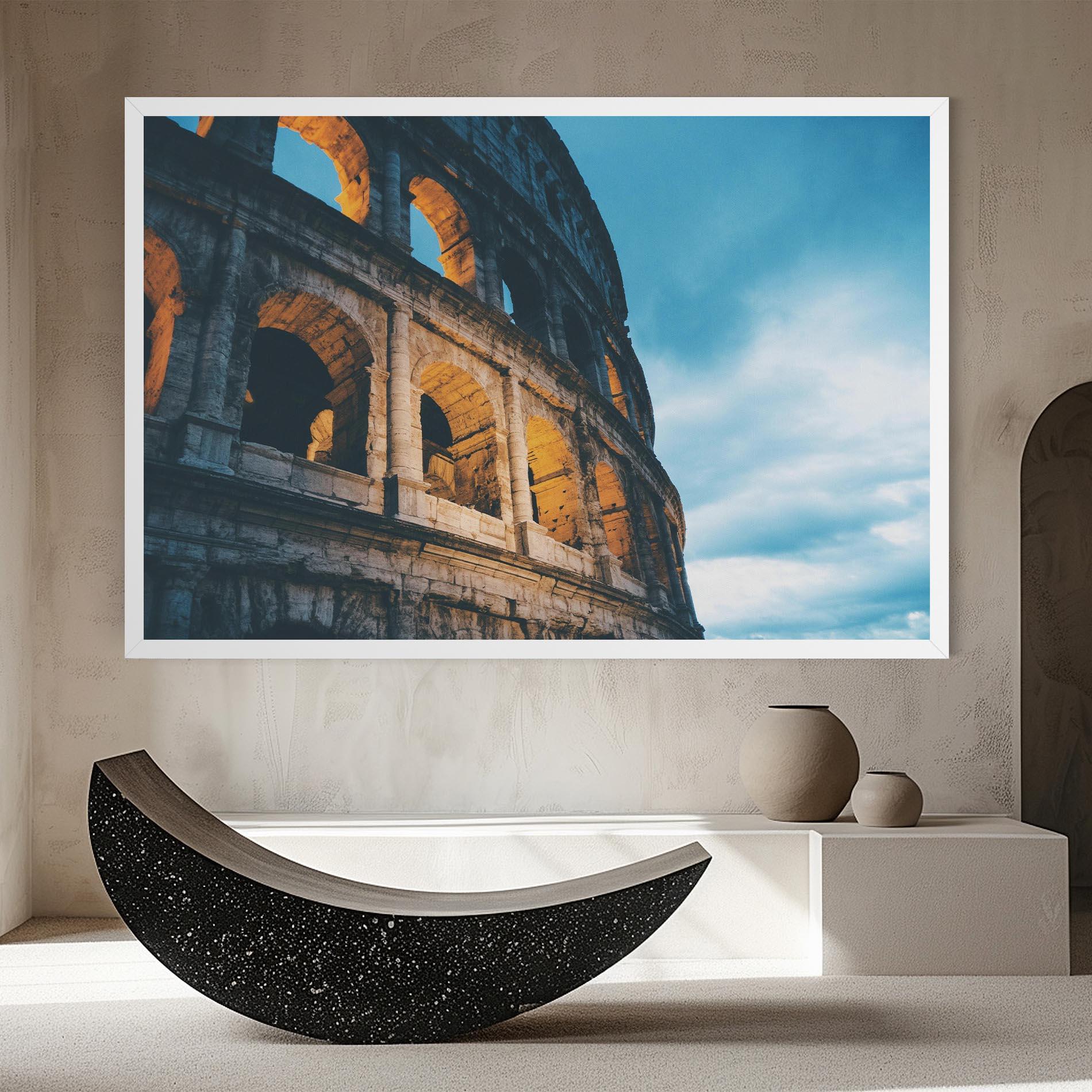 Vászonkép Shadow Colosseum mockup 8