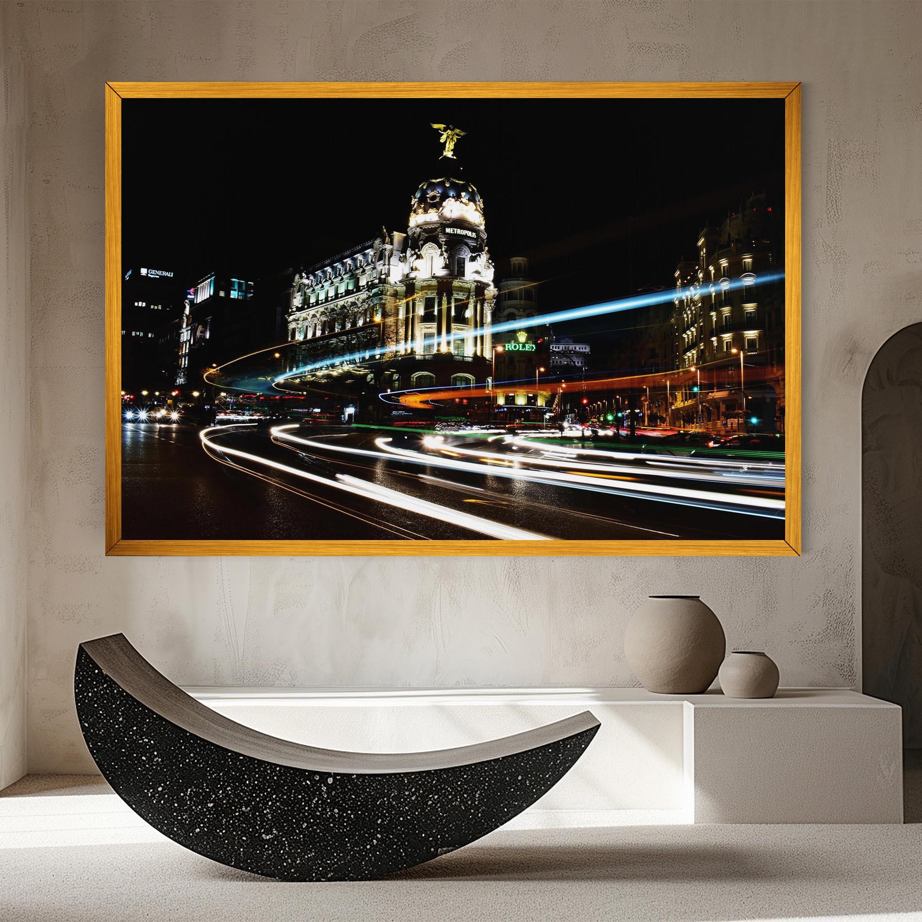 Vászonkép Madrid At Night mockup 8