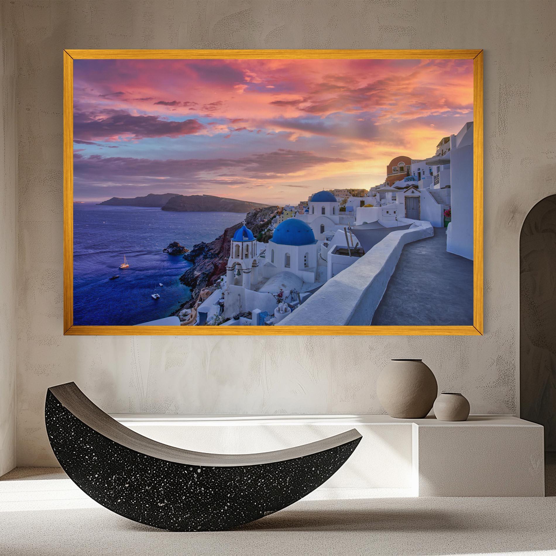 Vászonkép Santorini View mockup 8