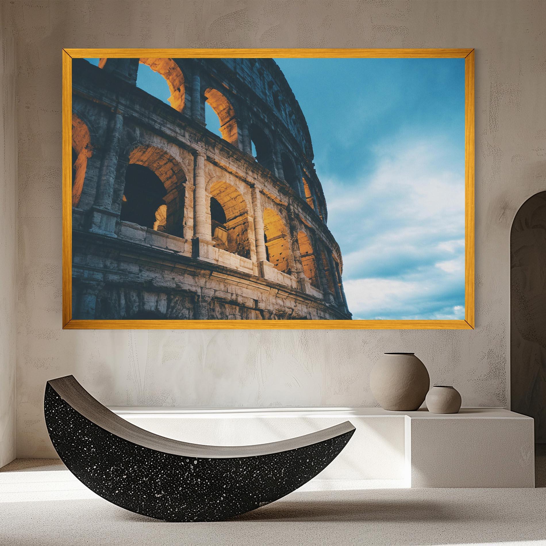 Vászonkép Shadow Colosseum mockup 8