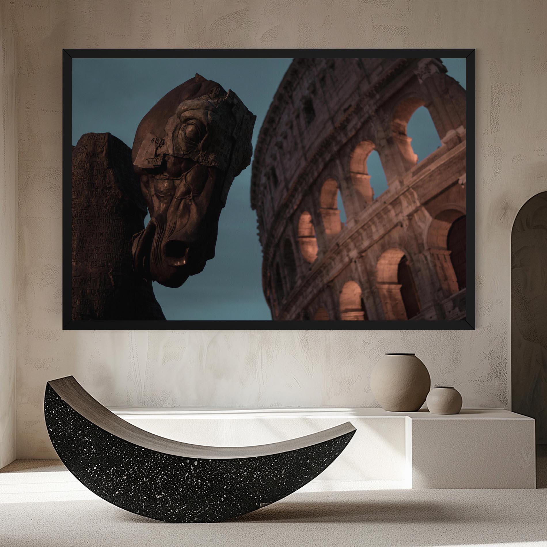 Vászonkép Colosseum Horse mockup 8