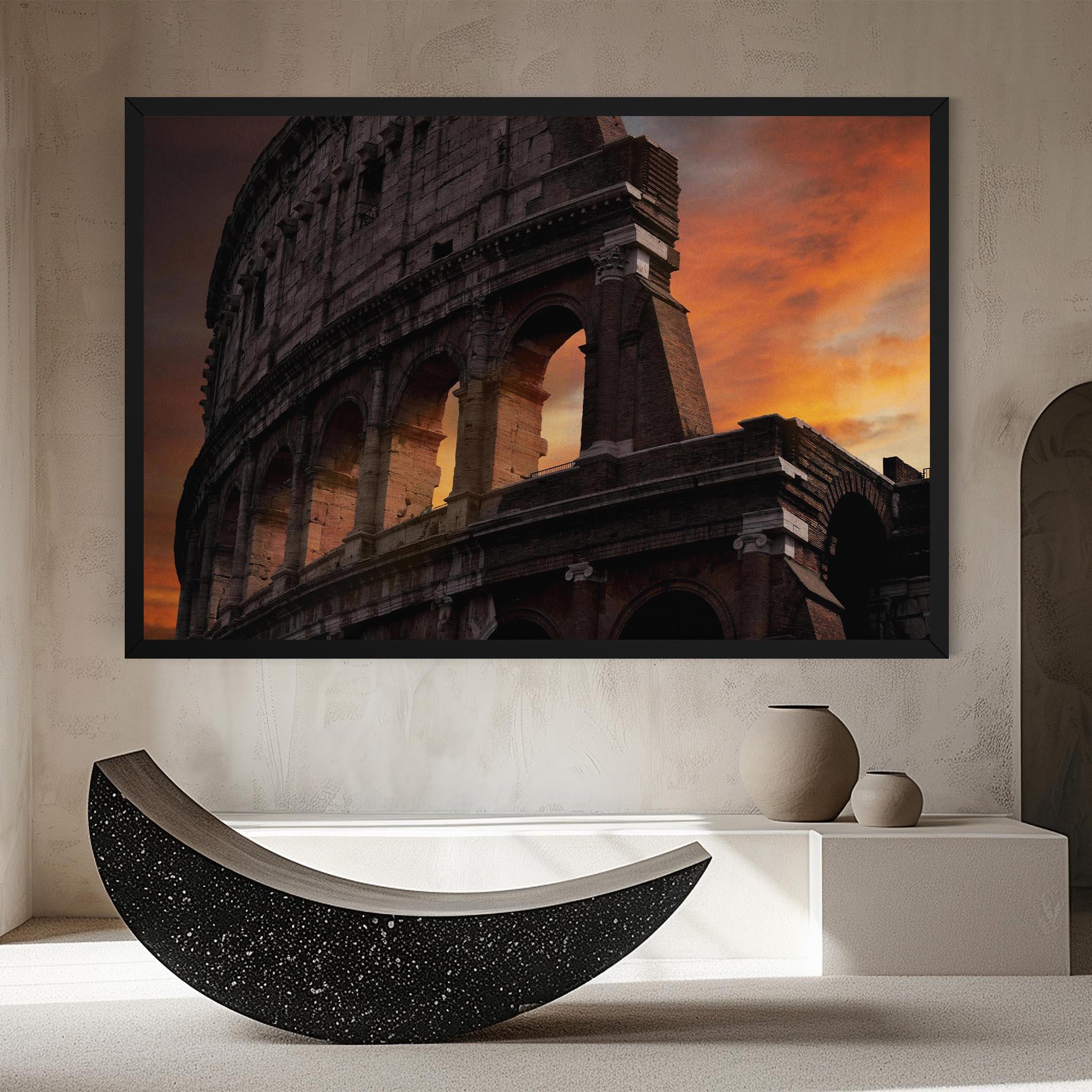 Vászonkép Colosseum Sunset mockup 8