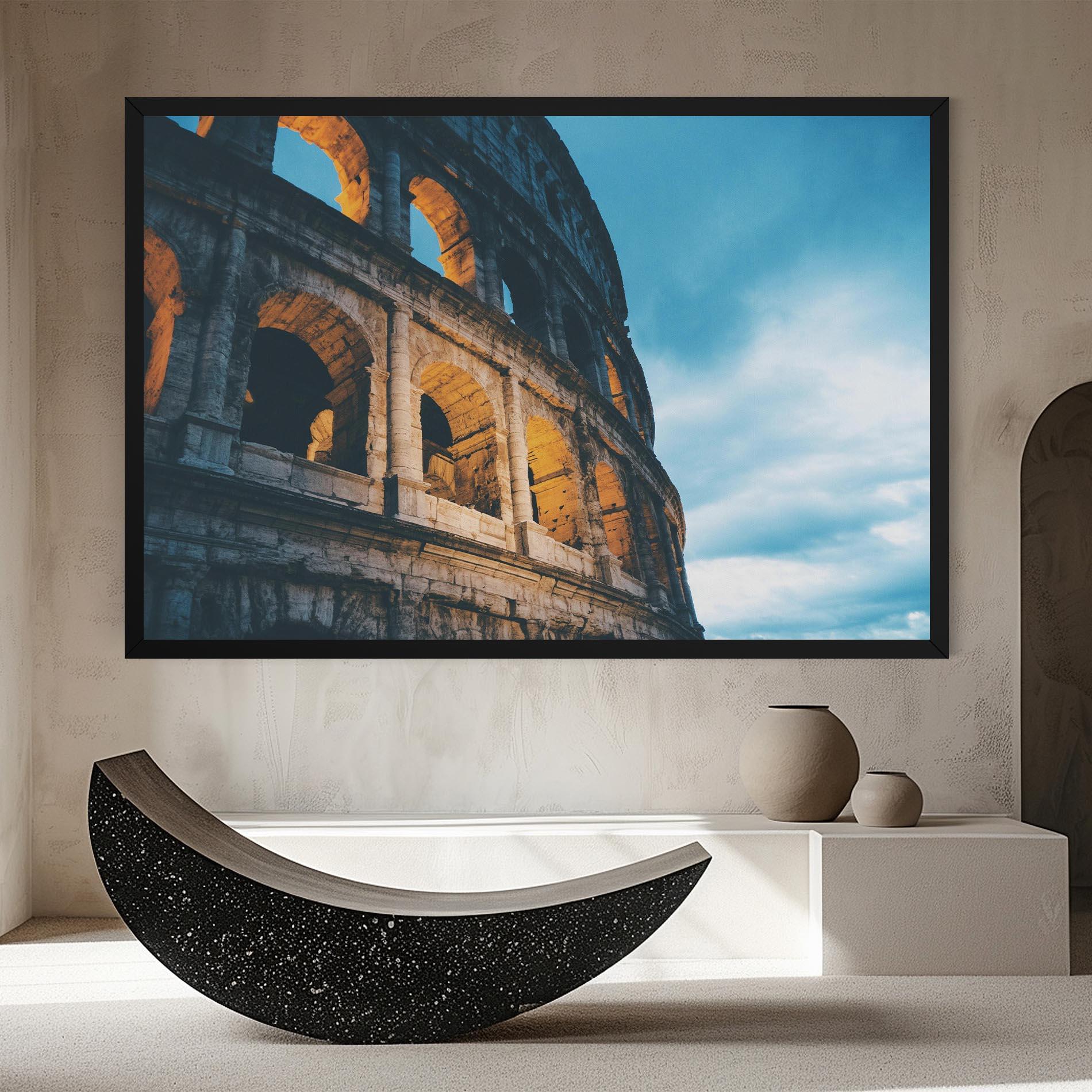 Vászonkép Shadow Colosseum mockup 8