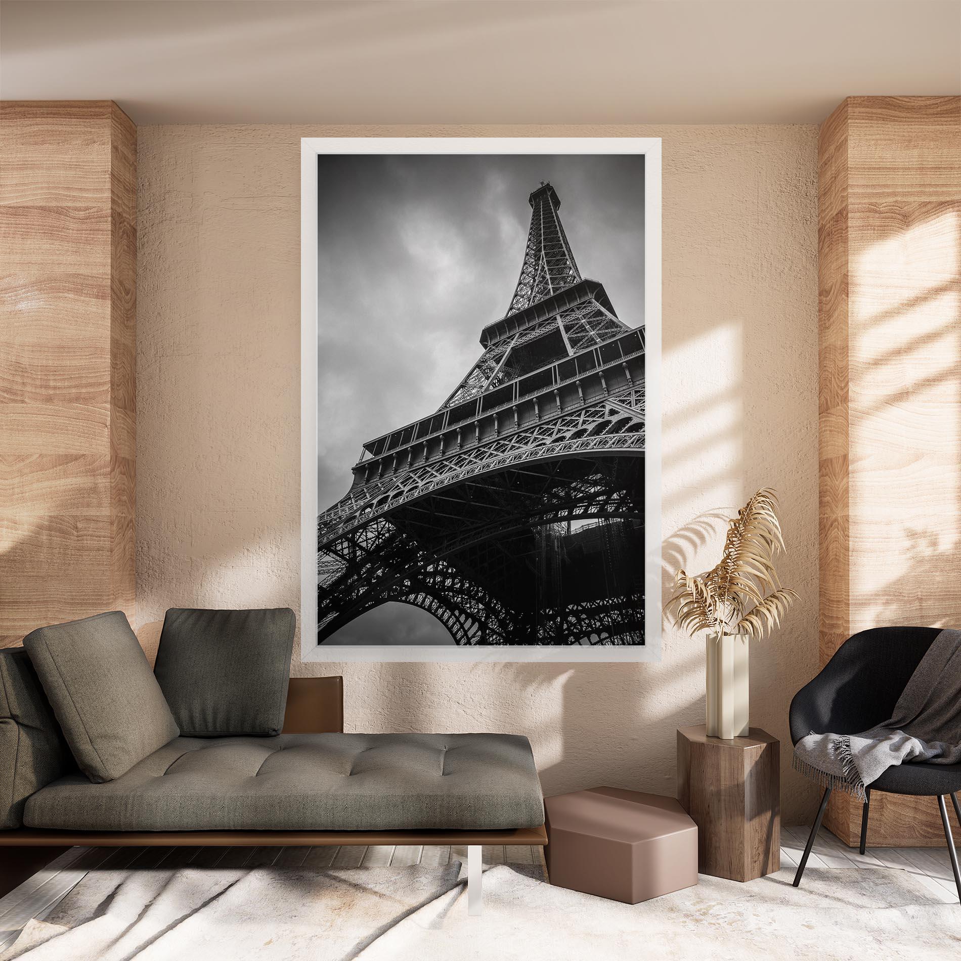 Vászonkép Eiffel Grey Tower mockup 8