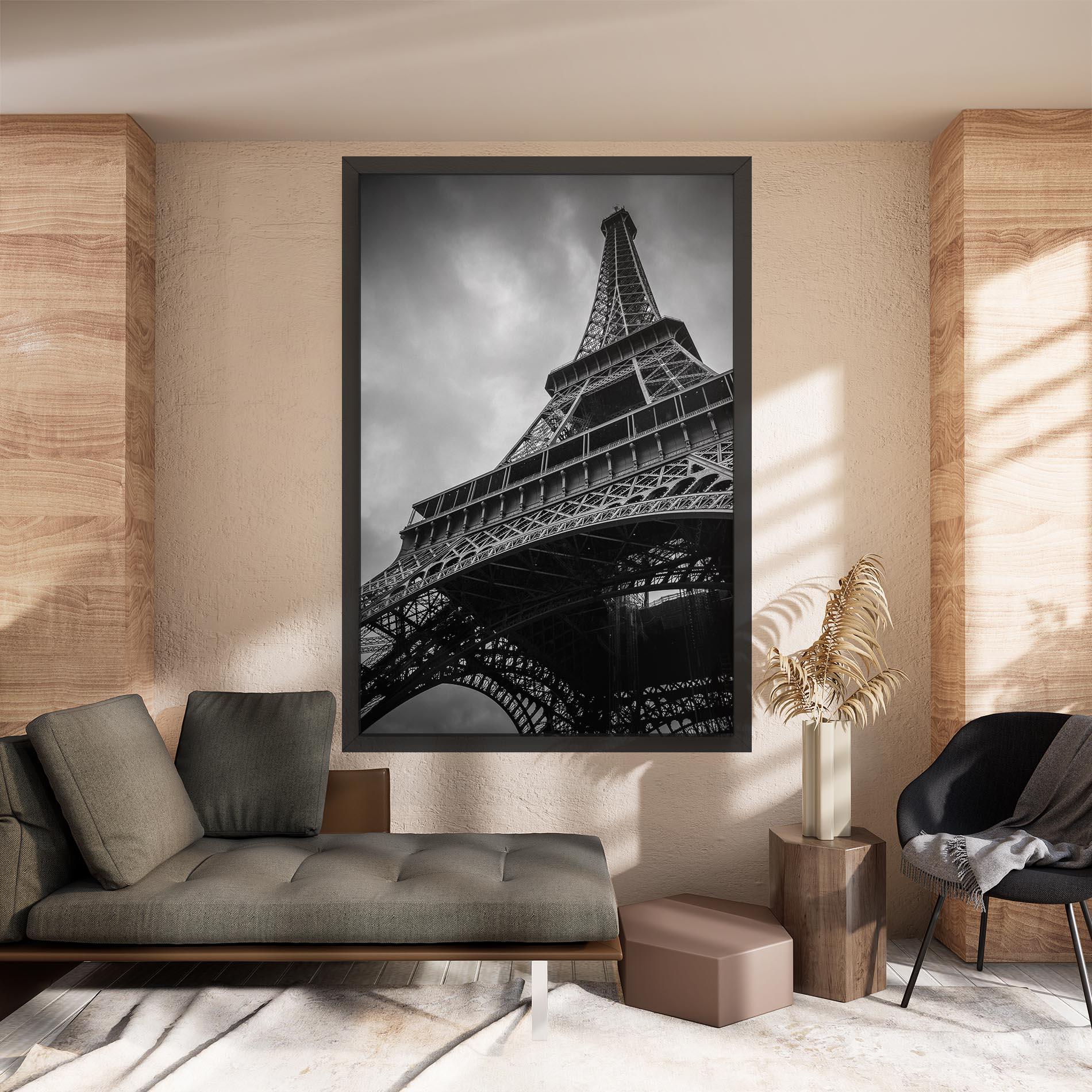 Vászonkép Eiffel Grey Tower mockup 8
