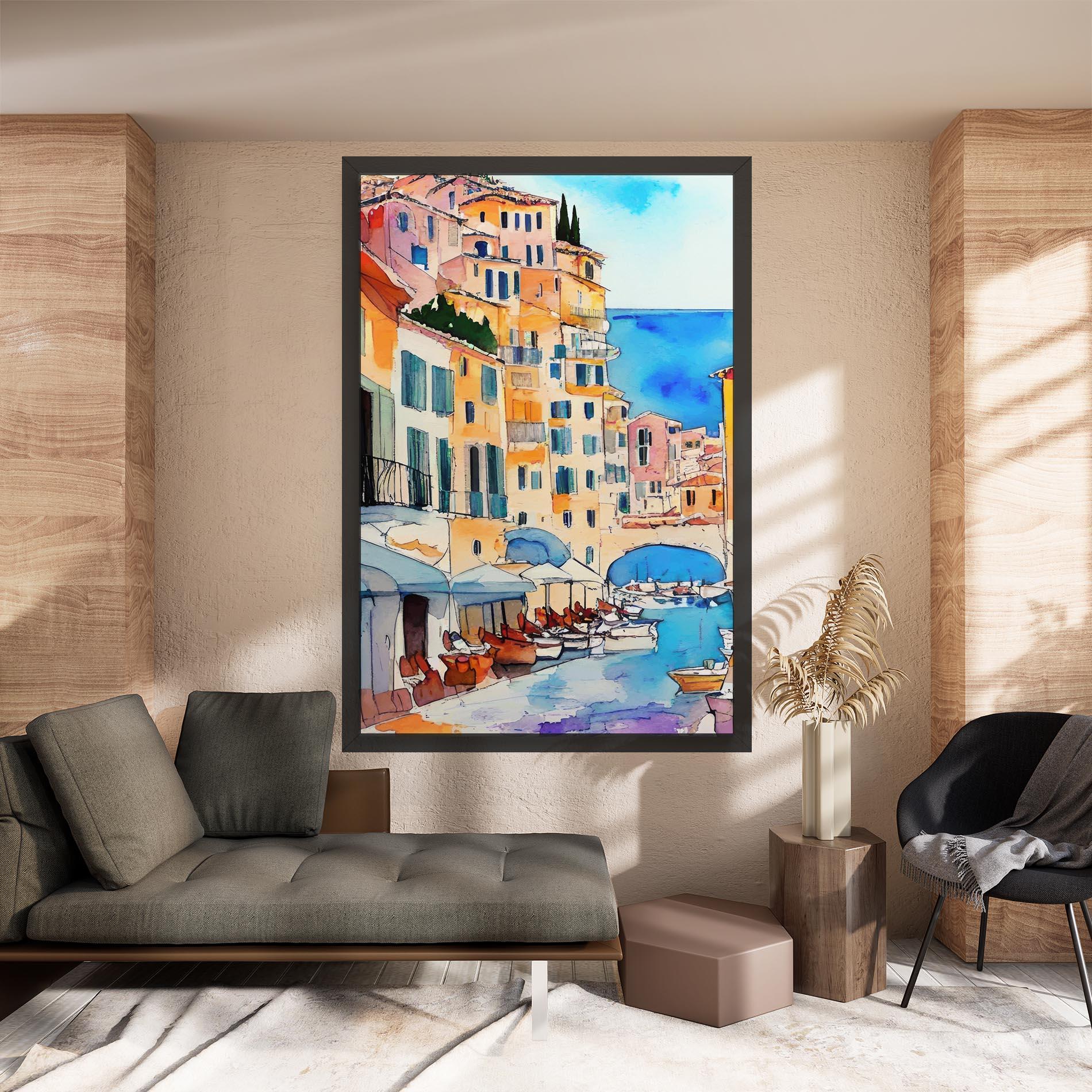 Vászonkép France Watercolor mockup 8