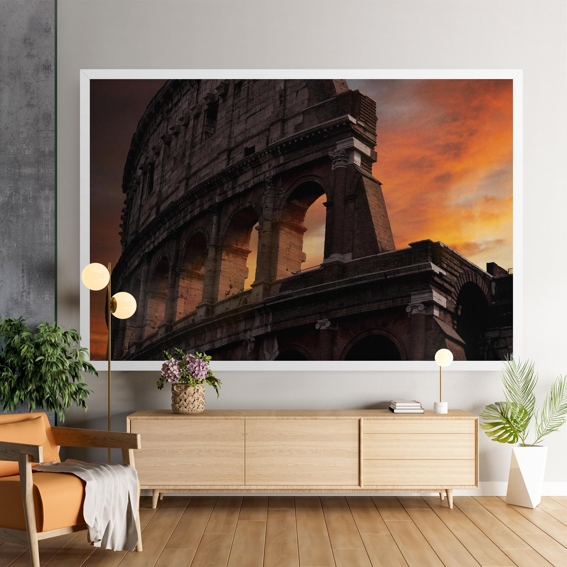 Vászonkép Colosseum Sunset mockup 9