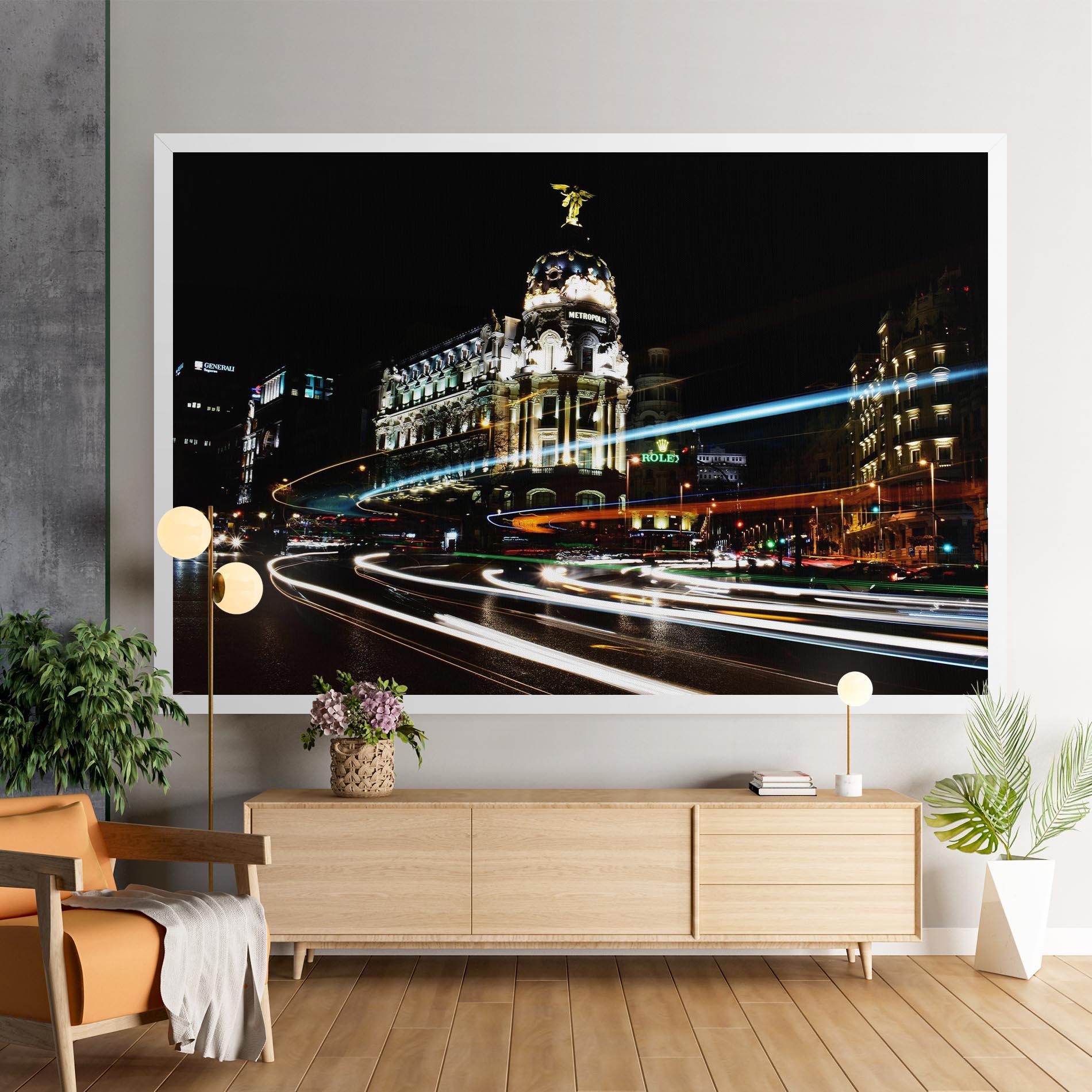 Vászonkép Madrid At Night mockup 9