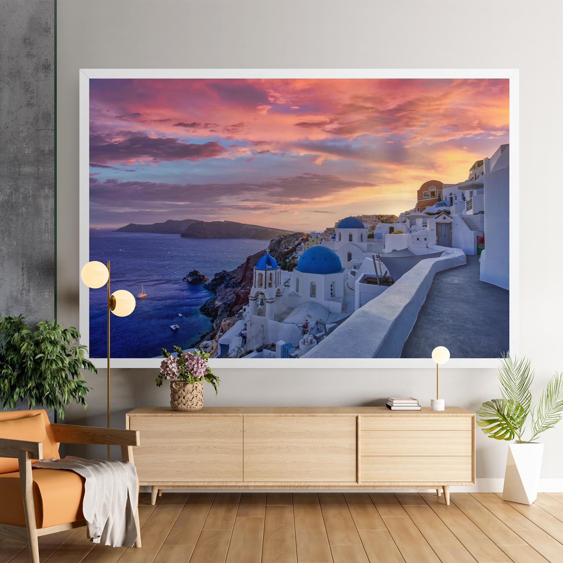 Vászonkép Santorini View mockup 9