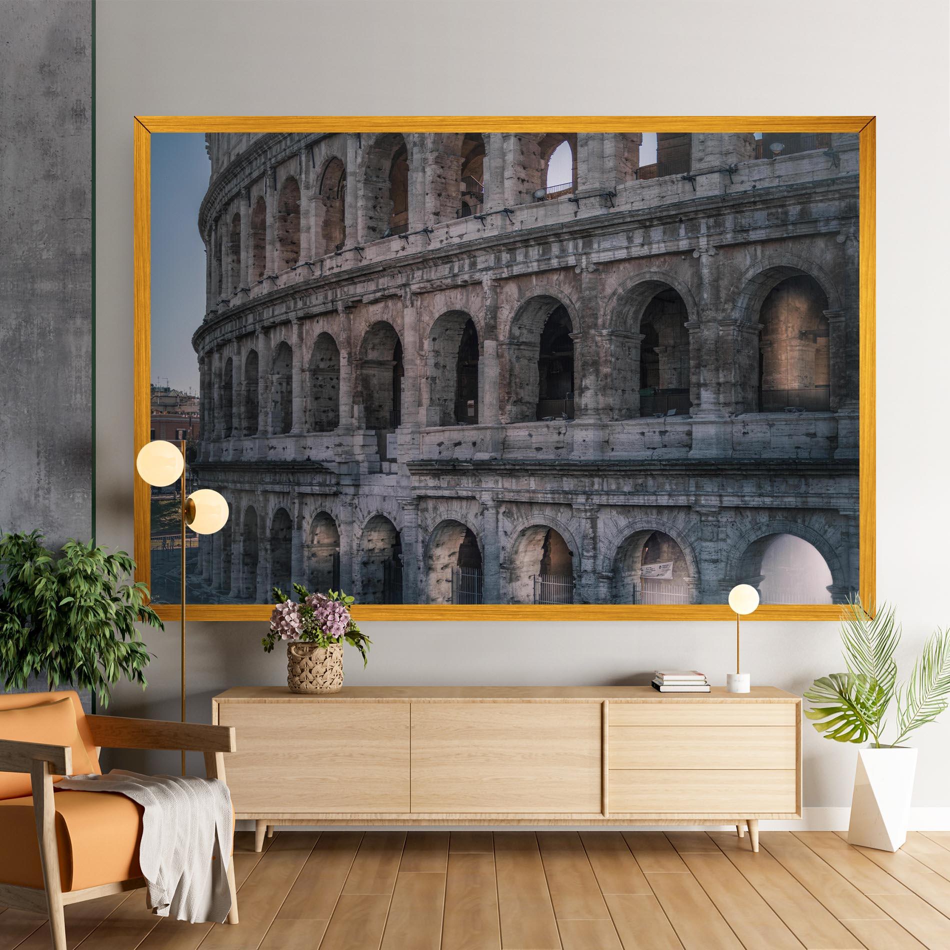Vászonkép Colosseum Roma mockup 9