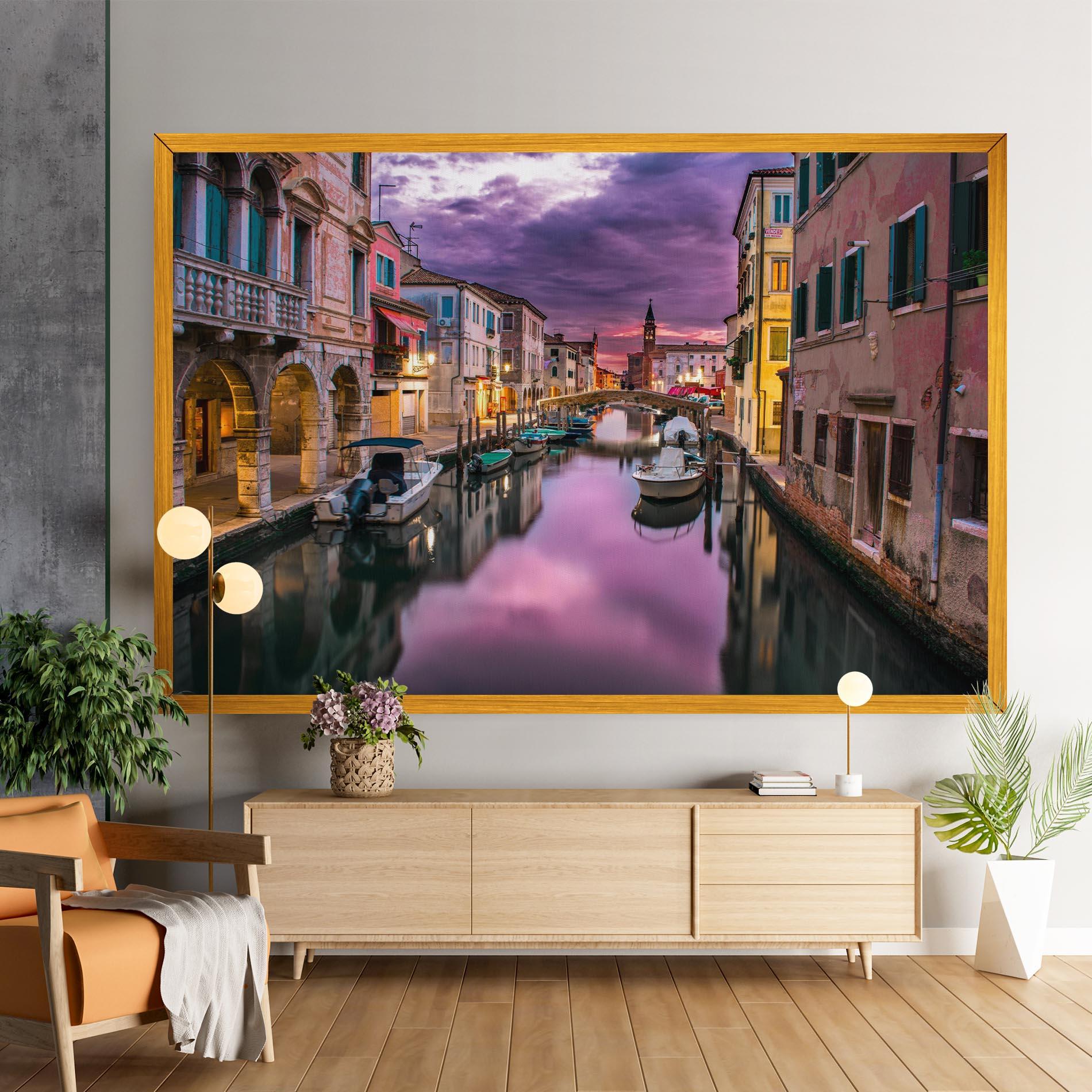 Vászonkép Purple Light Venecia mockup 9