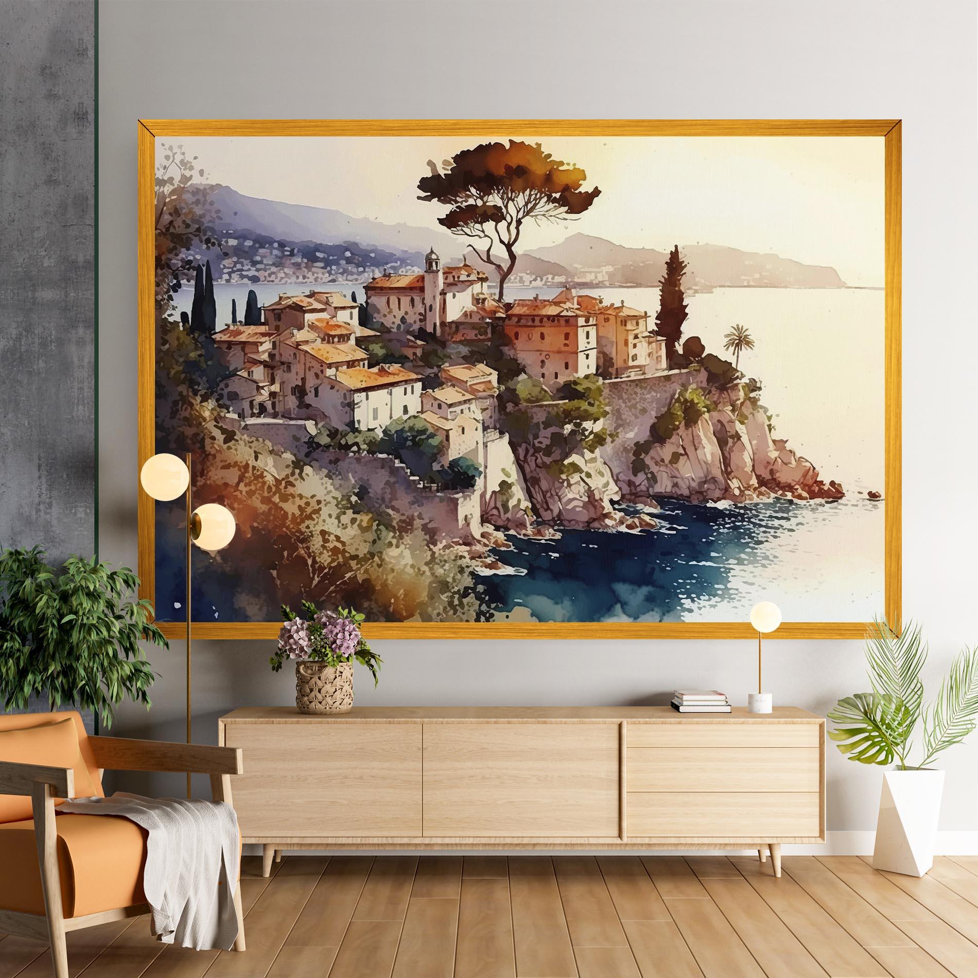 Vászonkép Stunning View Painting mockup 9