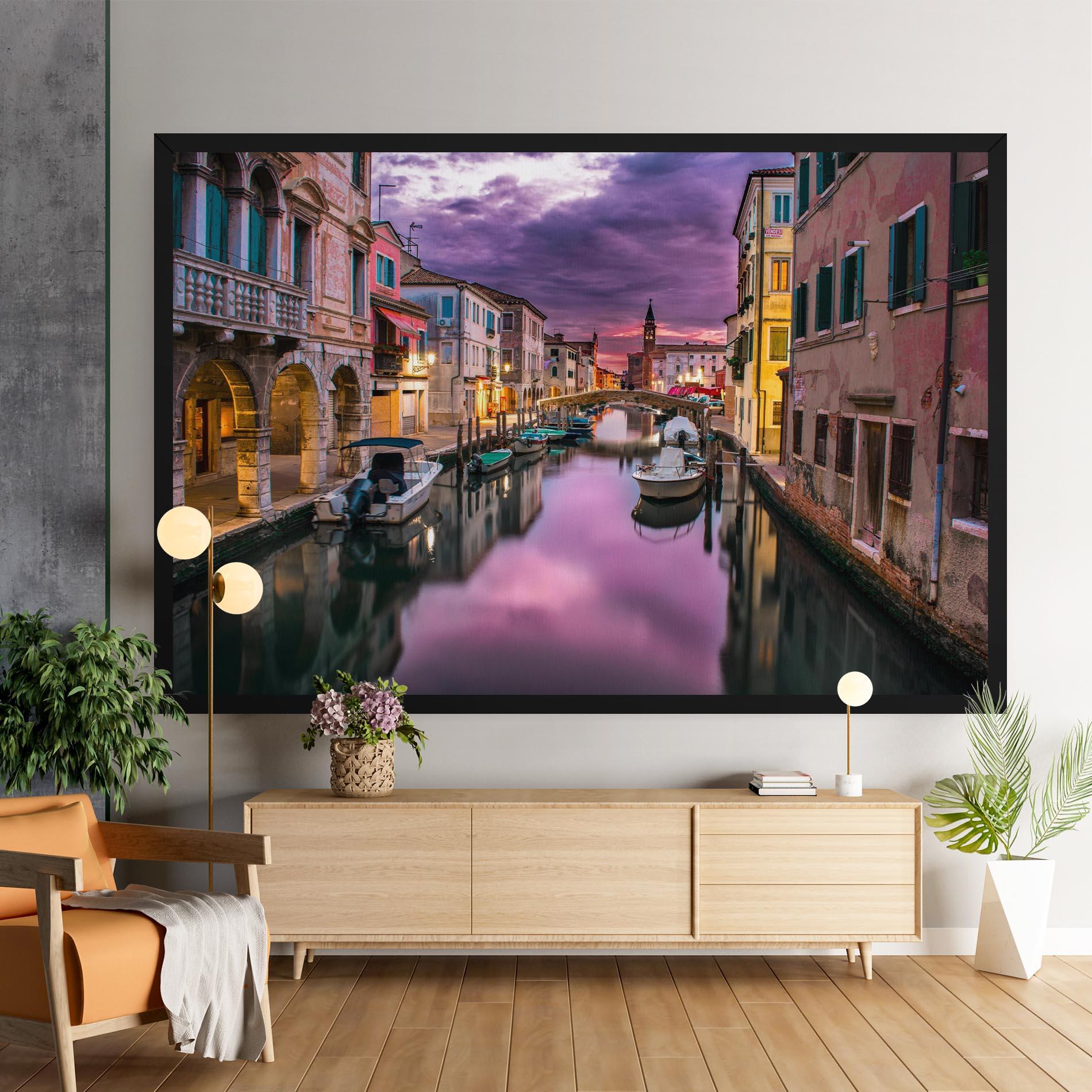 Vászonkép Purple Light Venecia mockup 9