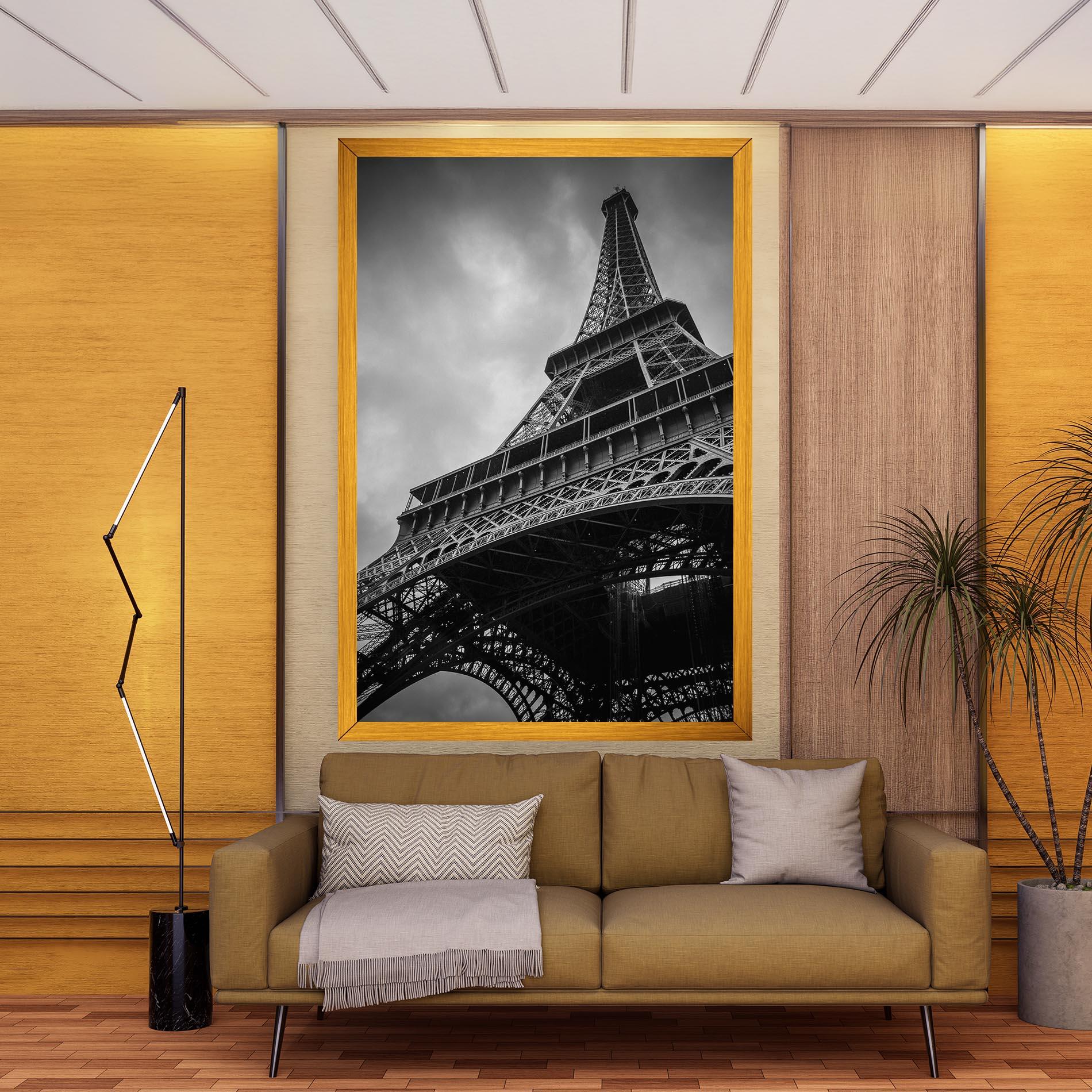 Vászonkép Eiffel Grey Tower mockup 9
