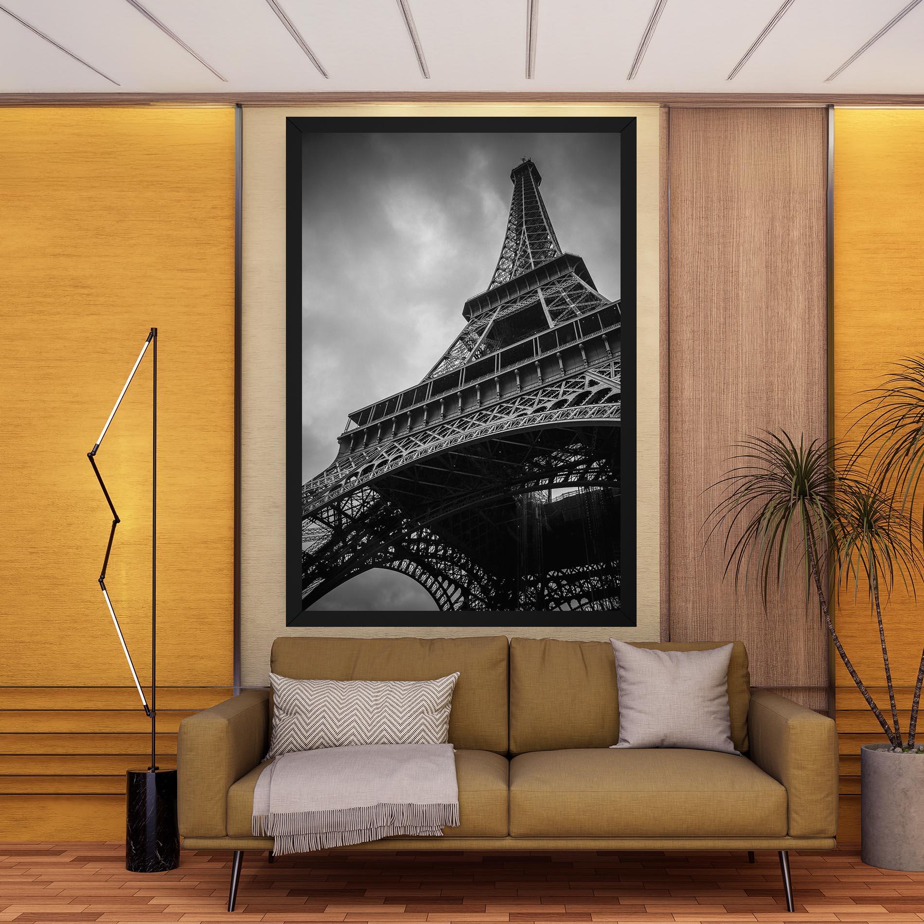Vászonkép Eiffel Grey Tower mockup 9