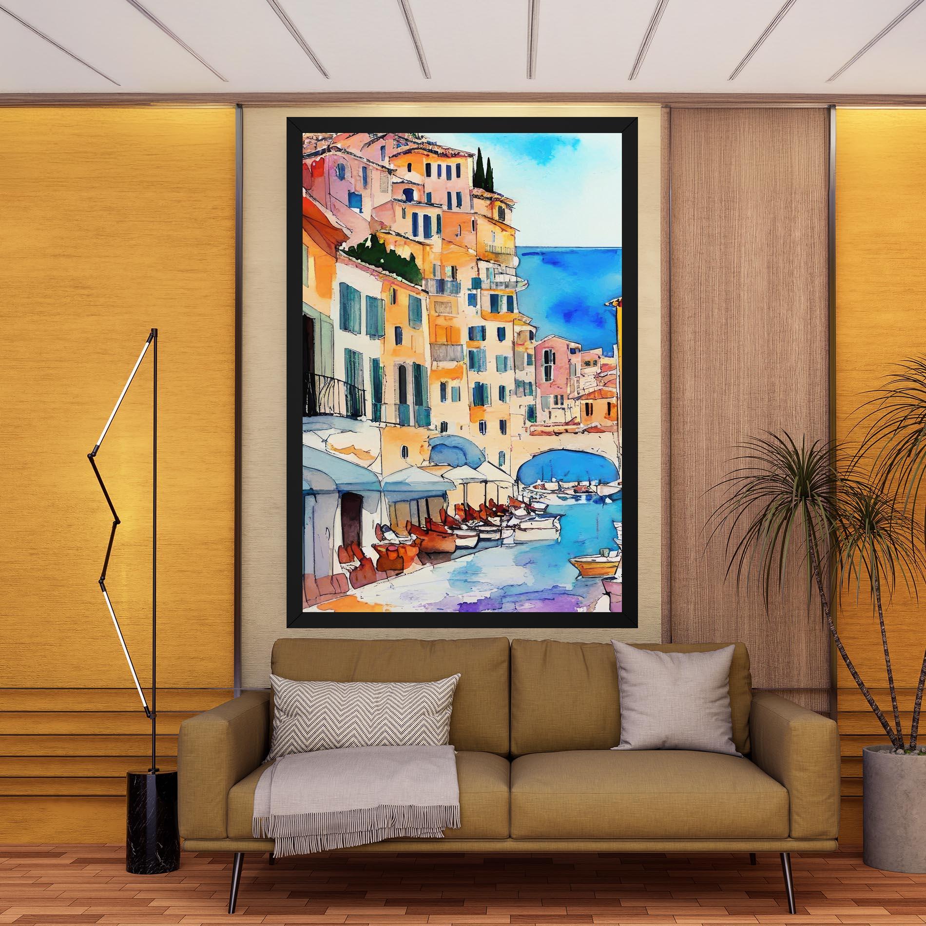 Vászonkép France Watercolor mockup 9