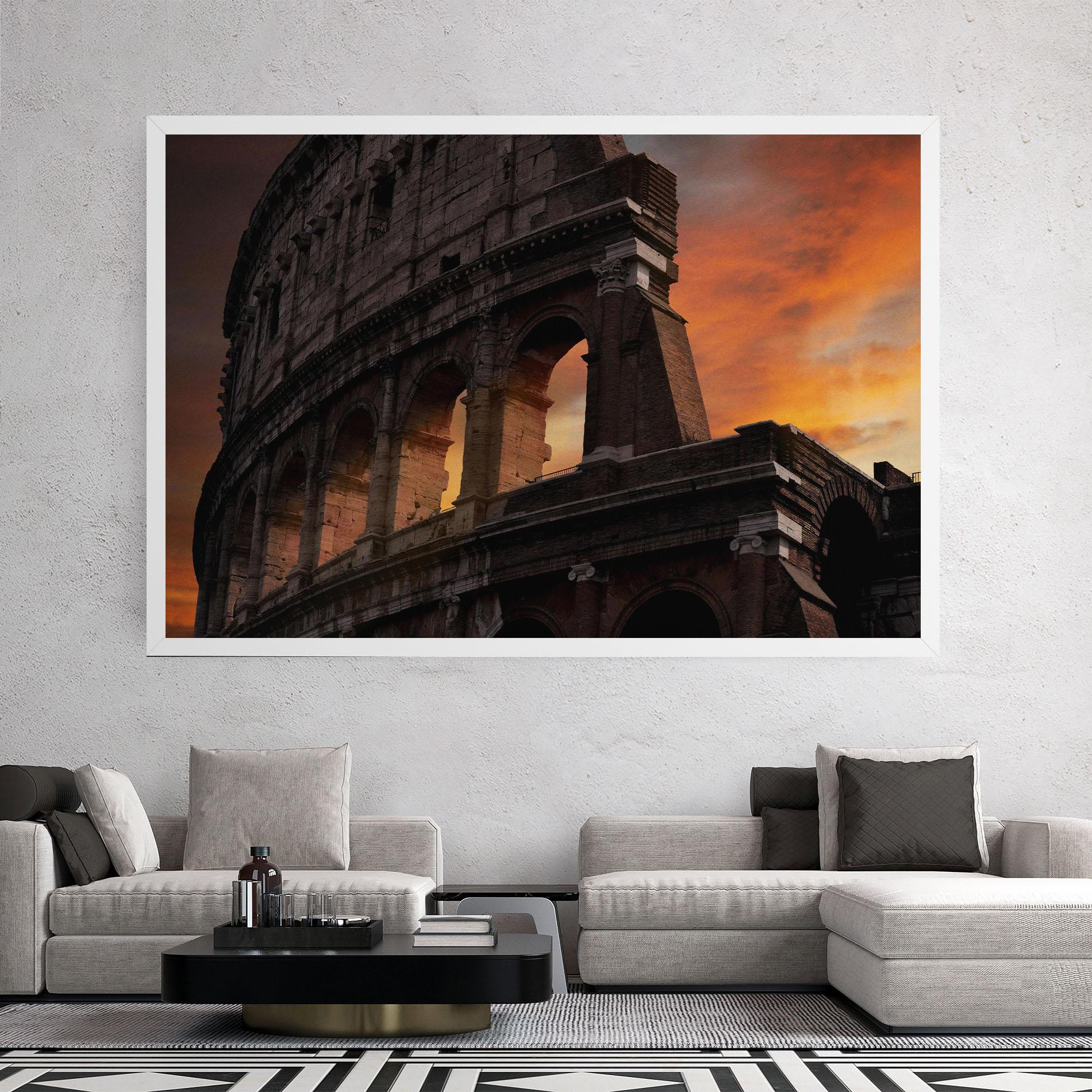 Vászonkép Colosseum Sunset mockup 2