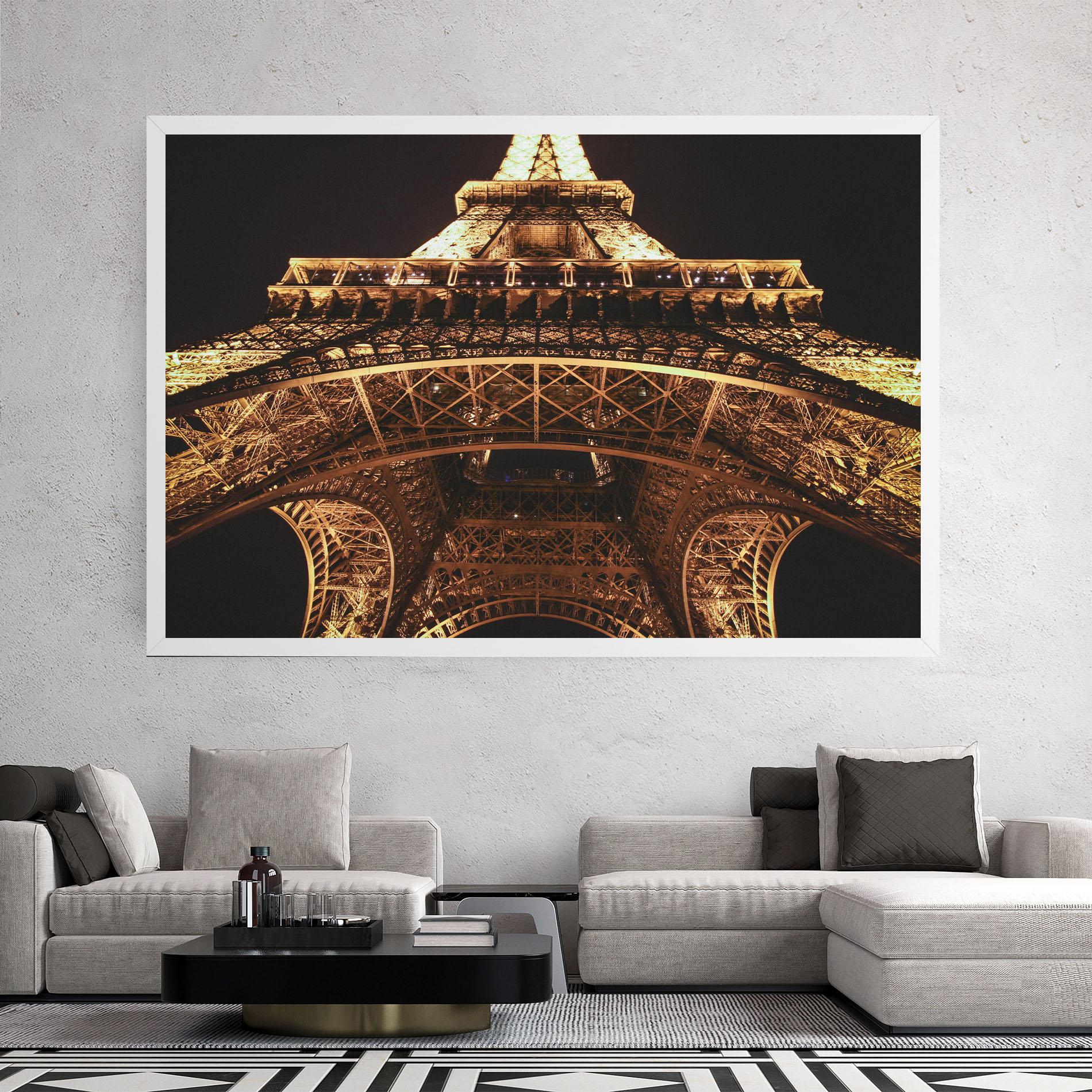 Vászonkép Eiffel Tower At Night mockup 2