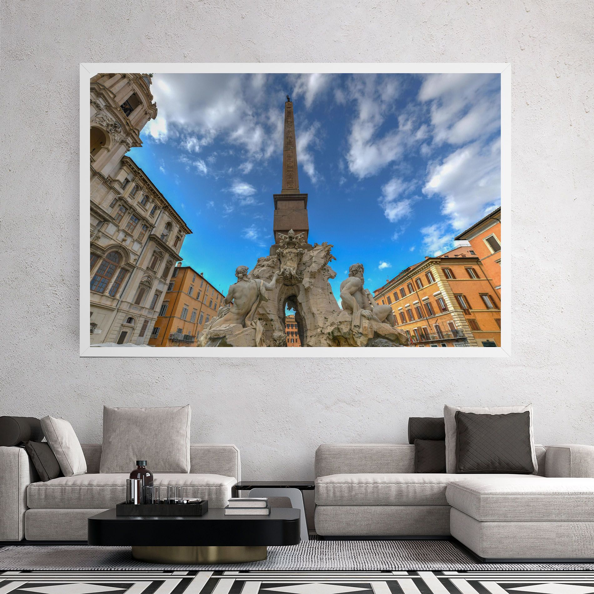 Piazza Navona Italy mockup 2