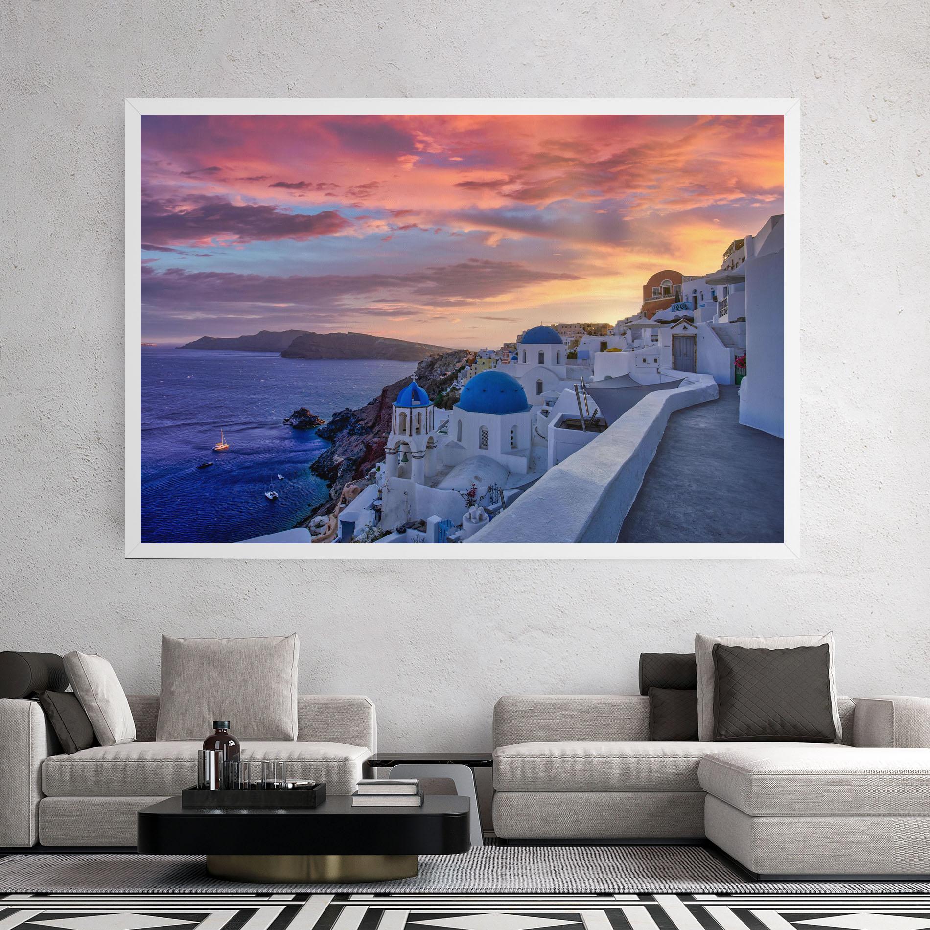 Vászonkép Santorini View mockup 2