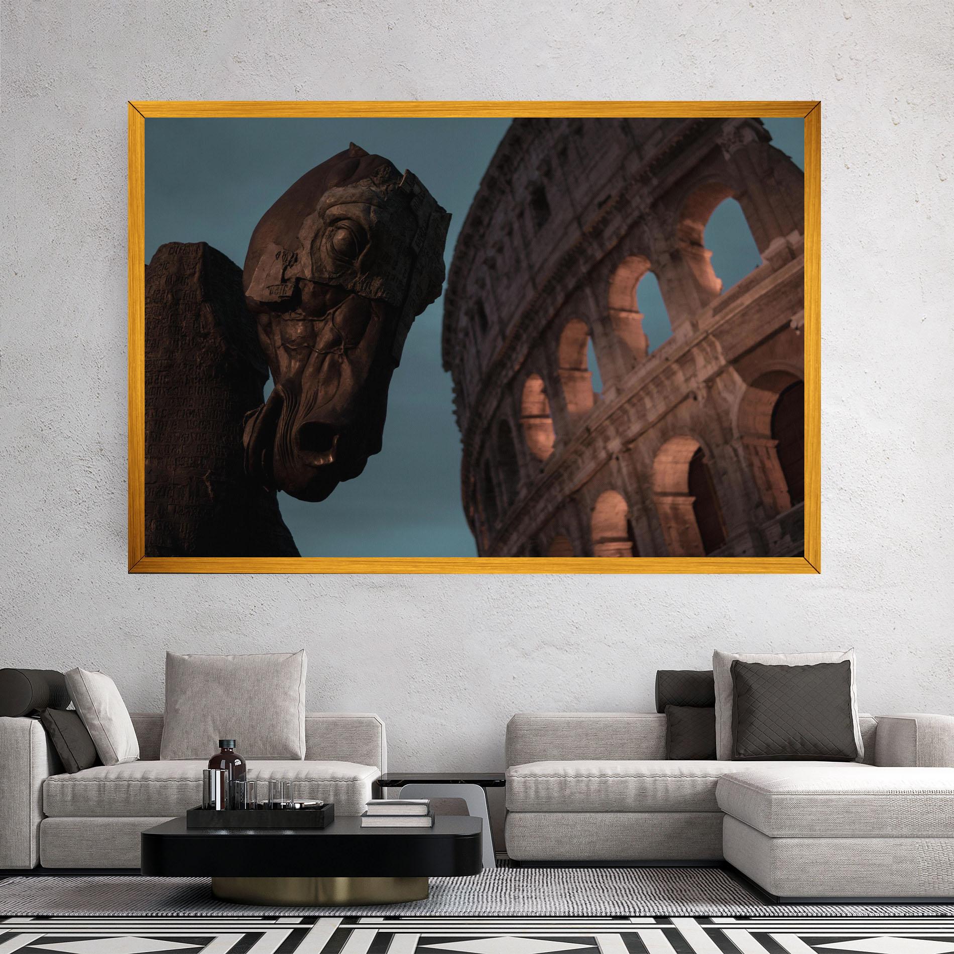 Vászonkép Colosseum Horse mockup 2