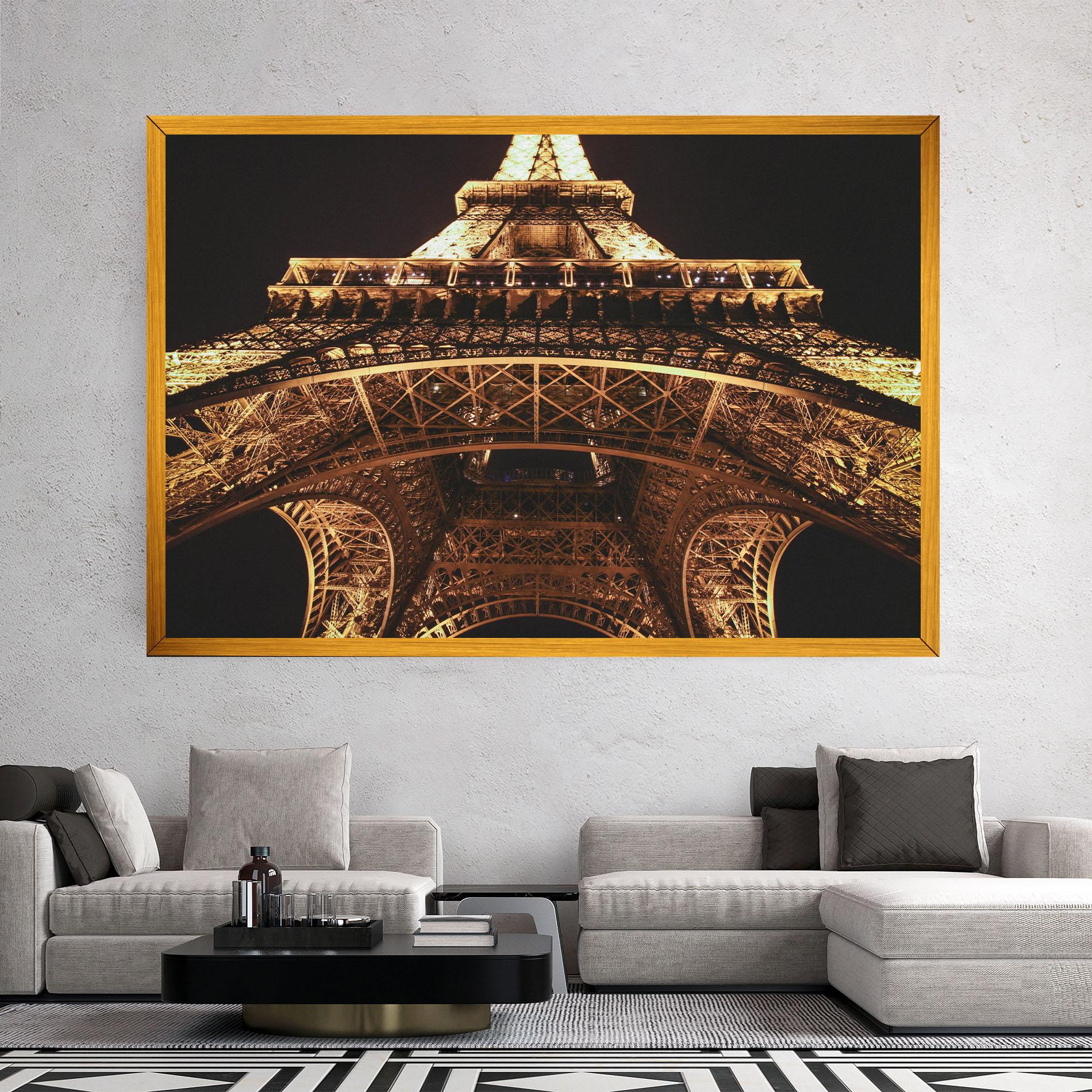 Vászonkép Eiffel Tower At Night mockup 2
