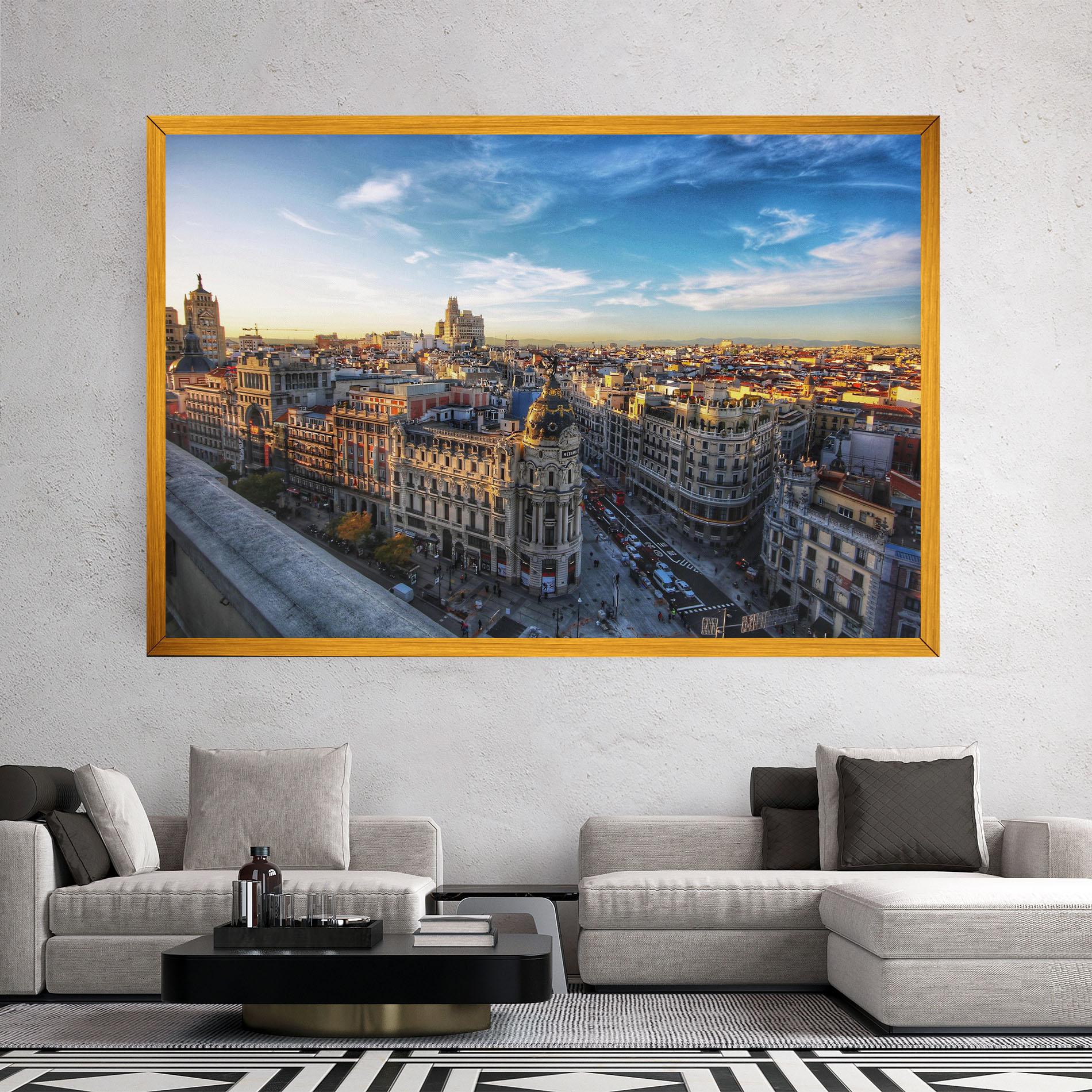 Vászonkép Madrid View mockup 2
