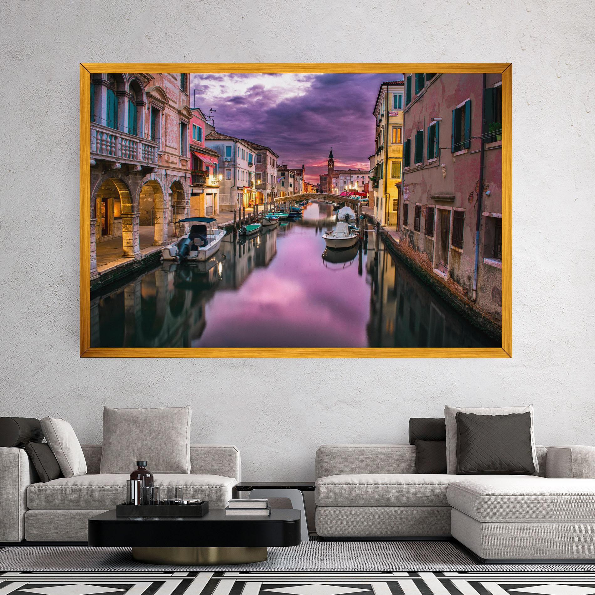 Vászonkép Purple Light Venecia mockup 2