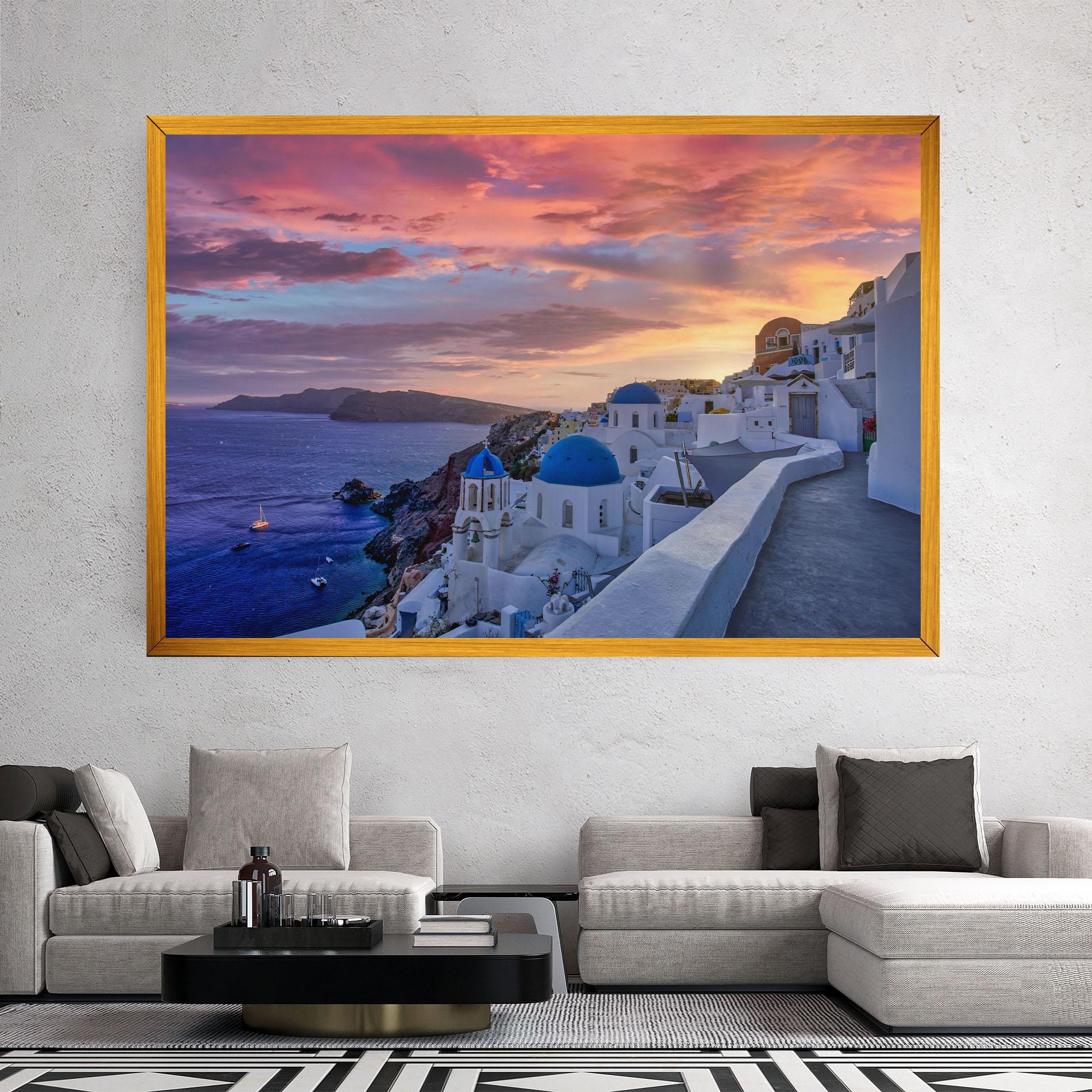 Vászonkép Santorini View mockup 2