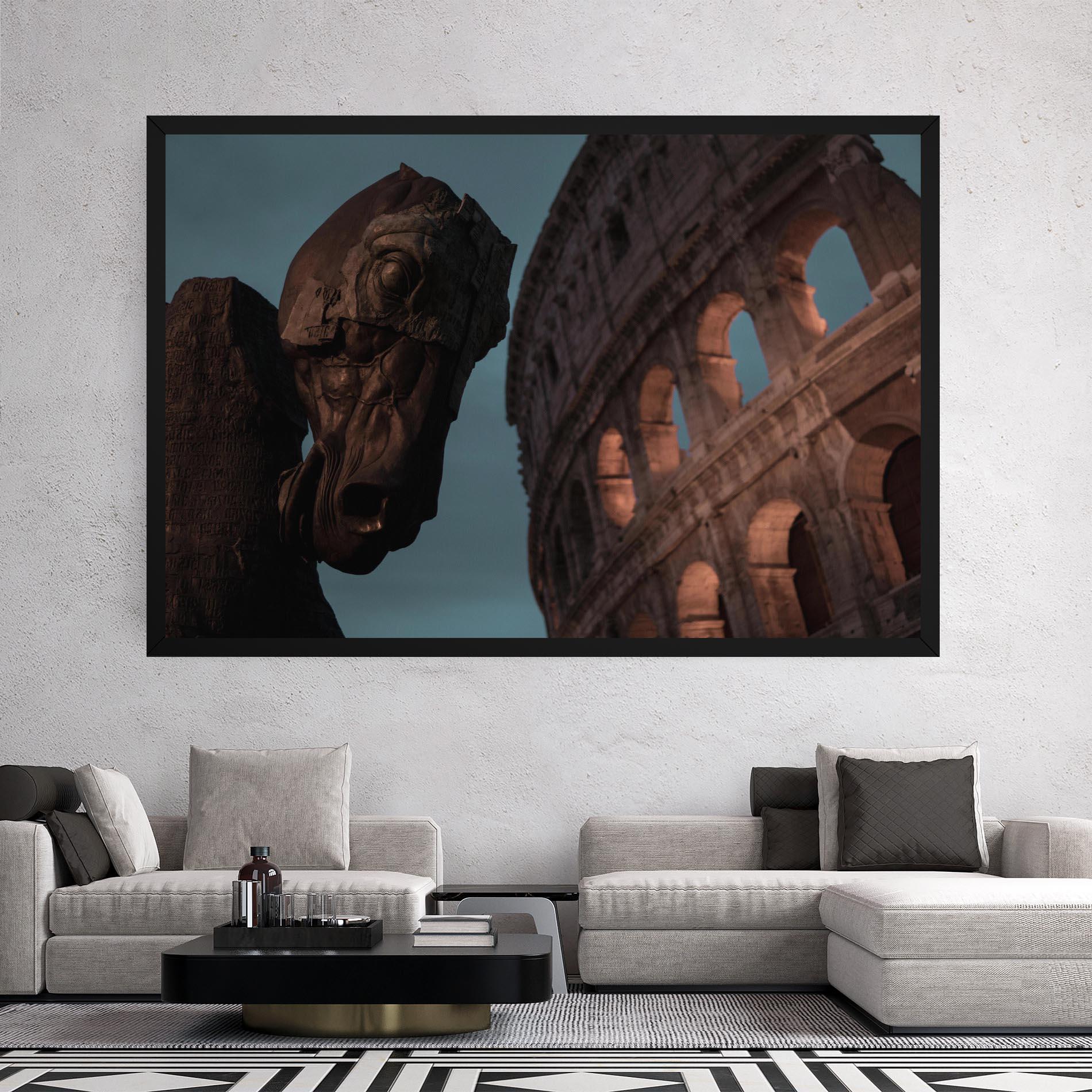 Vászonkép Colosseum Horse mockup 2