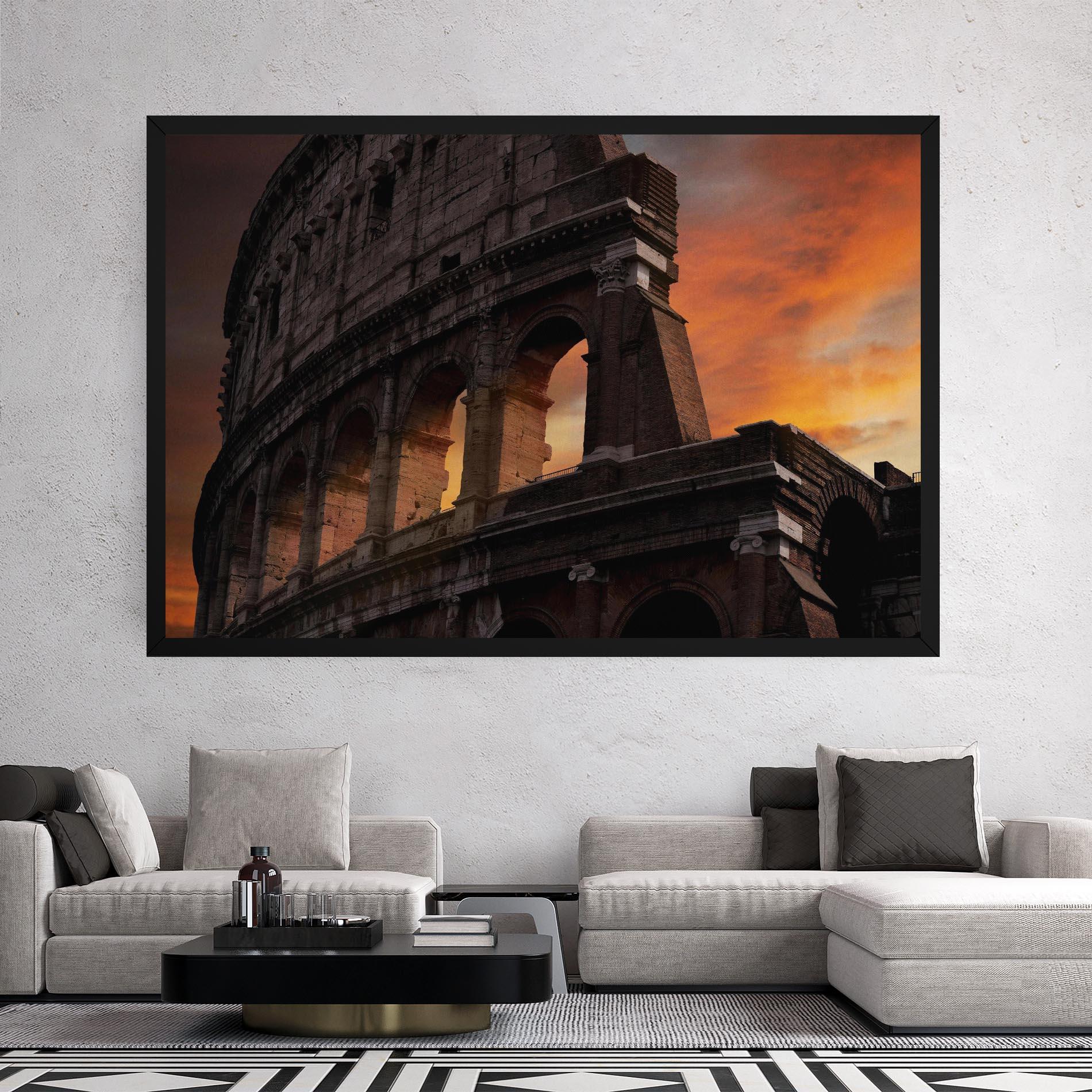 Vászonkép Colosseum Sunset mockup 2