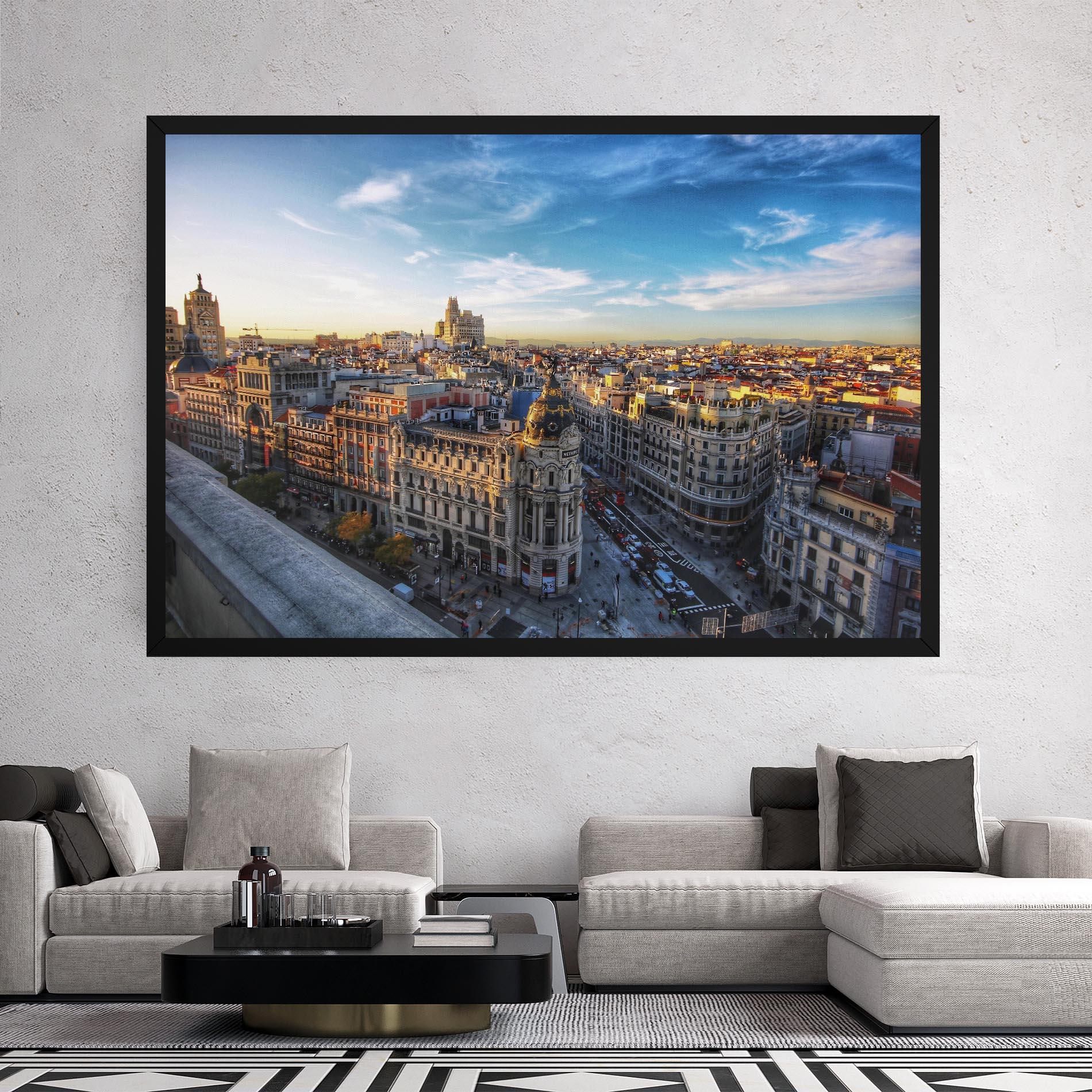 Vászonkép Madrid View mockup 2